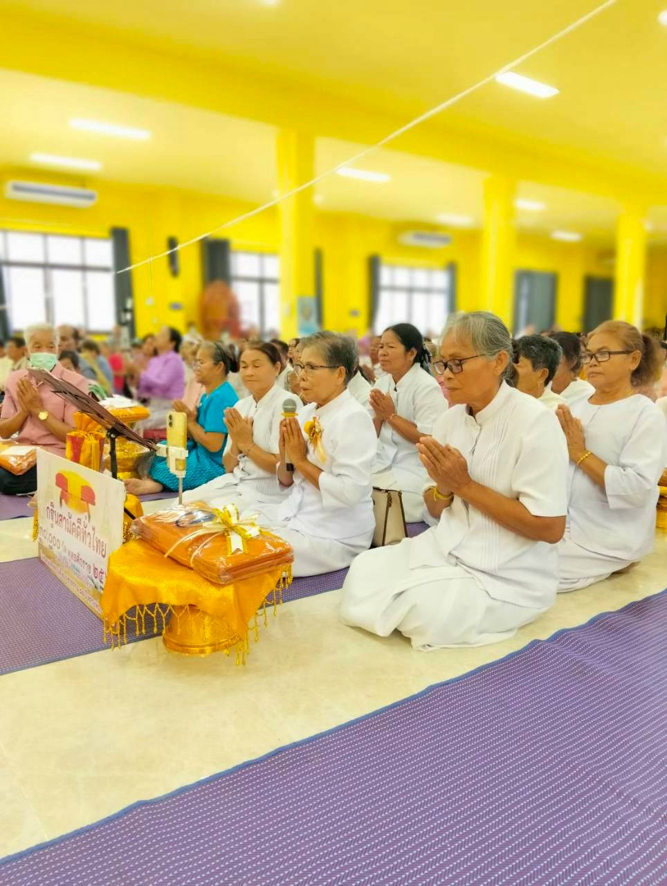 ภาพร่วมพิธีกรรมวัดป่าอุดมธรรมาราม