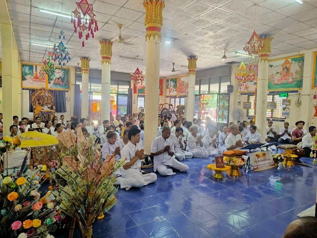 ภาพร่วมพิธีกรรมวัดป่าสันติการาม