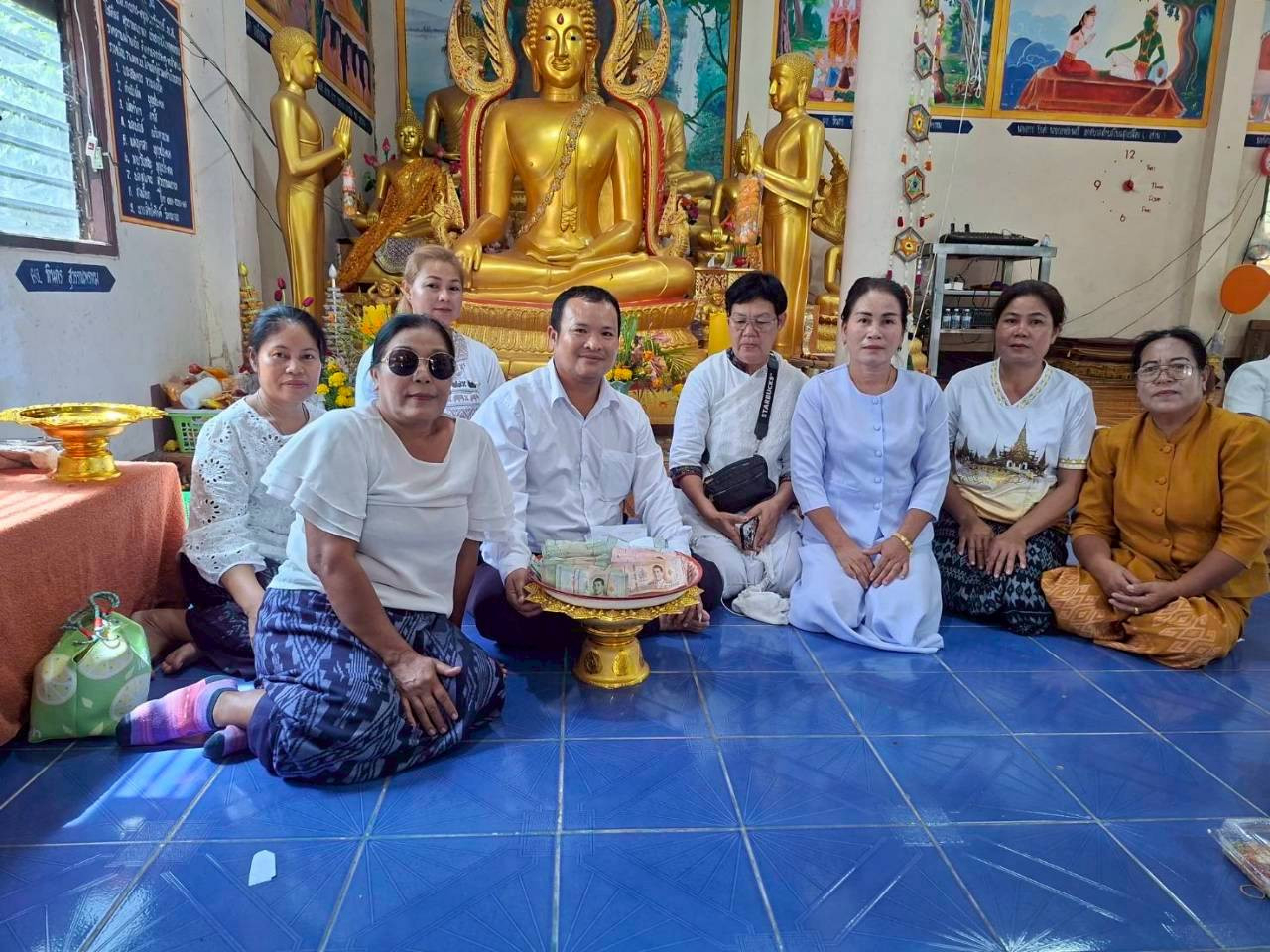 ภาพร่วมพิธีกรรมวัดป่าสันติการาม