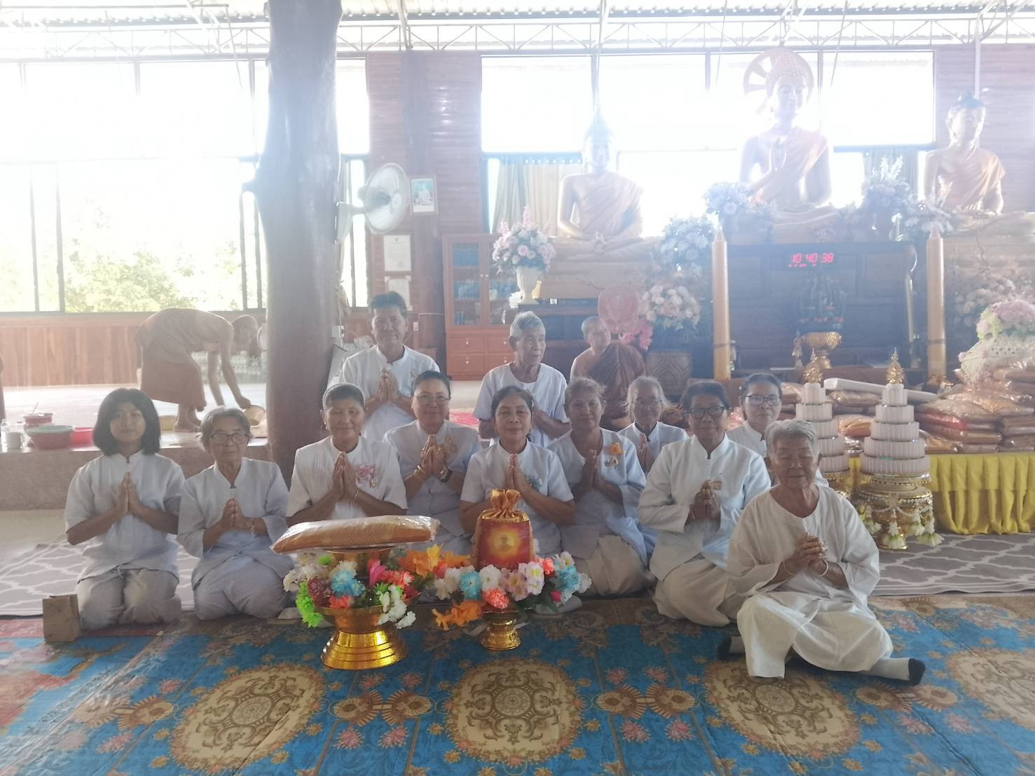 ภาพร่วมพิธีกรรมวัดป่าโนนแดงโสภาวนาราม