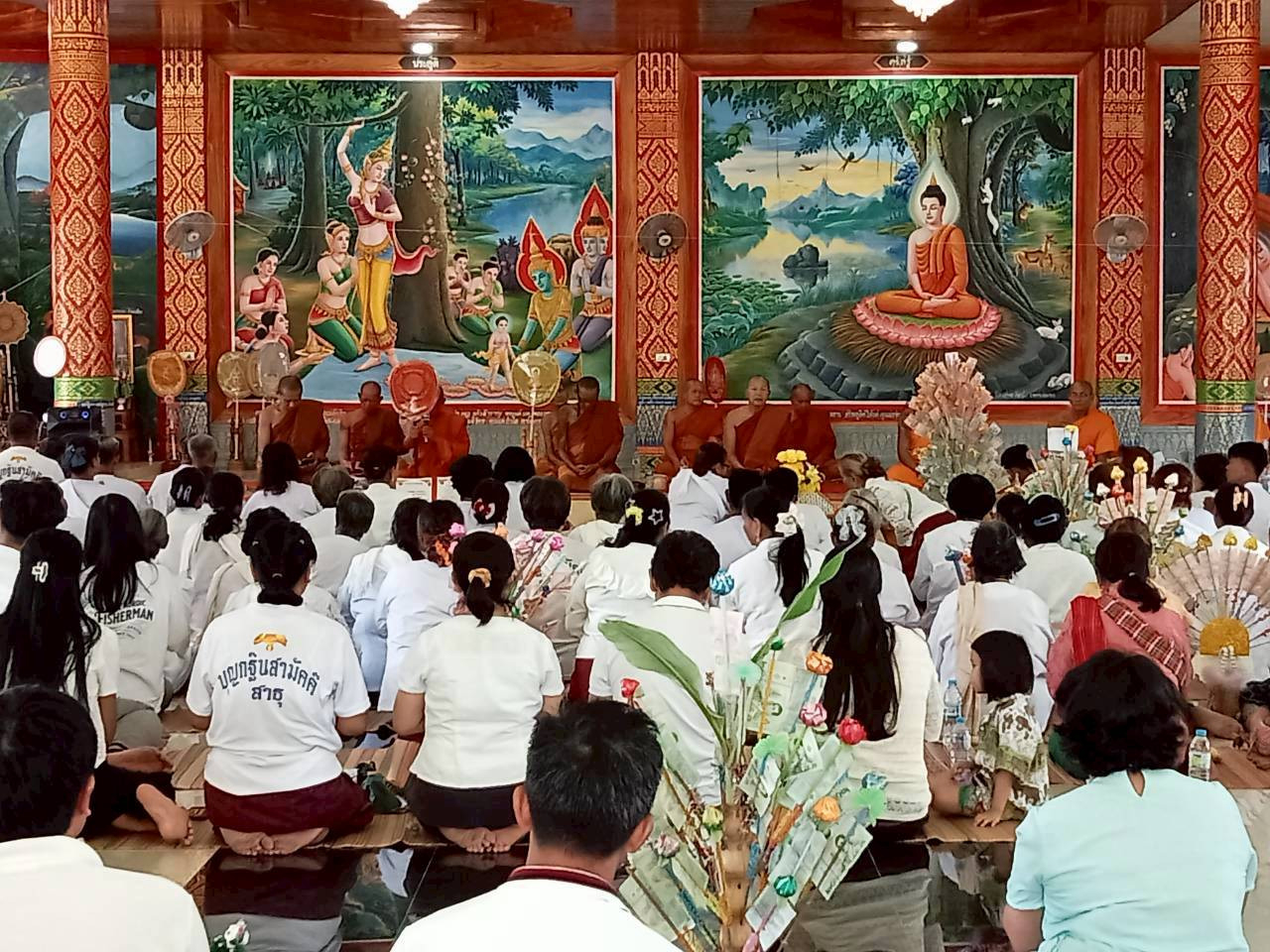 ภาพร่วมพิธีกรรมวัดประชามงคล