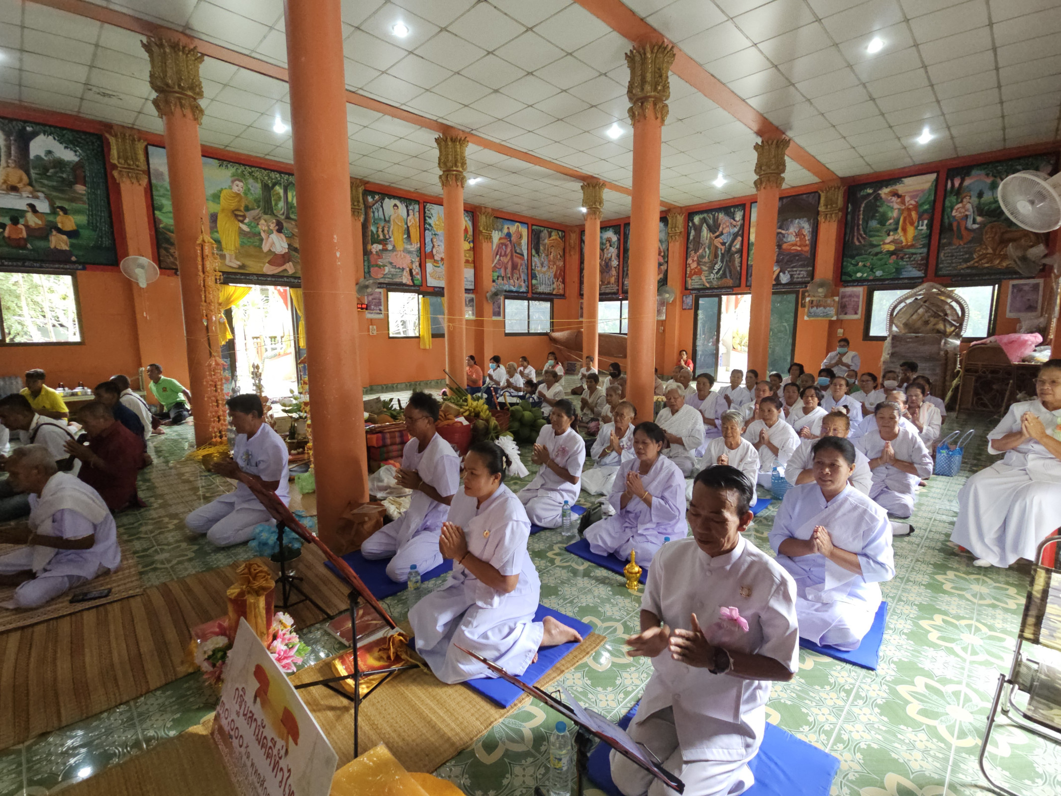 ภาพร่วมพิธีกรรมวัดศรีธรรมวงศาราม