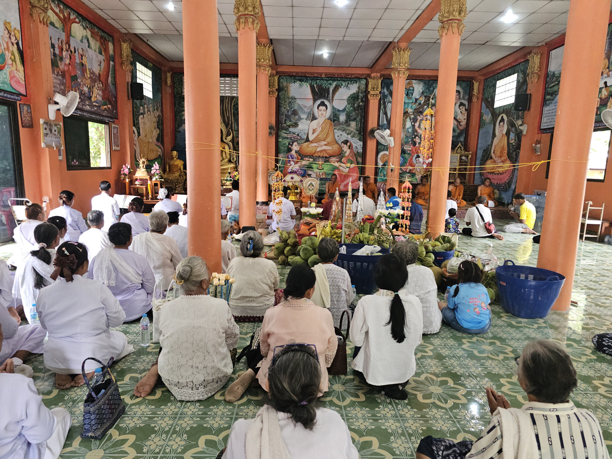 ภาพร่วมพิธีกรรมวัดศรีธรรมวงศาราม