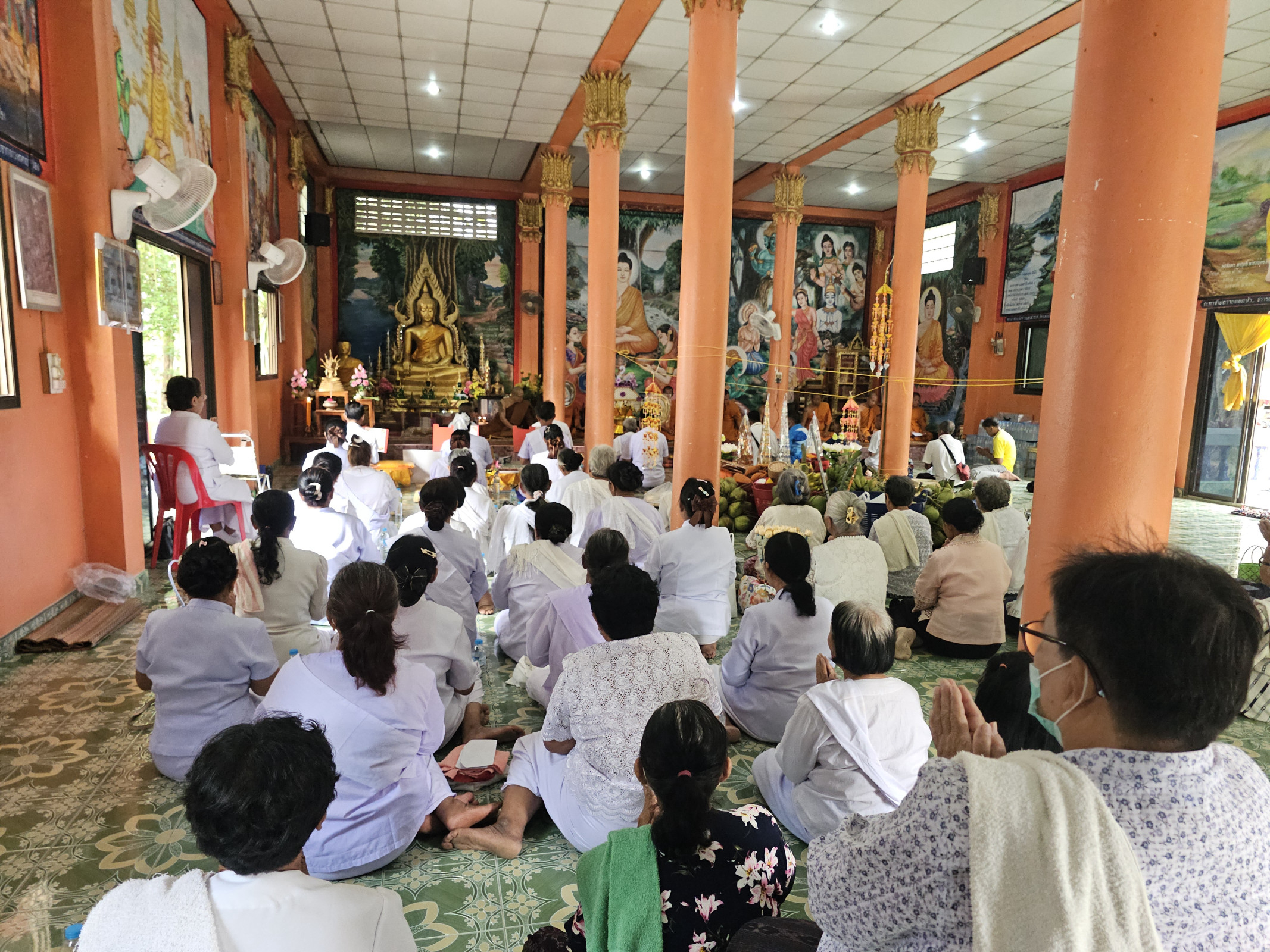 ภาพร่วมพิธีกรรมวัดศรีธรรมวงศาราม
