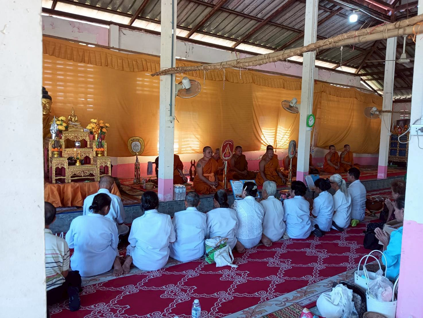 ภาพร่วมพิธีกรรมวัดสามัคคีเจริญธรรม