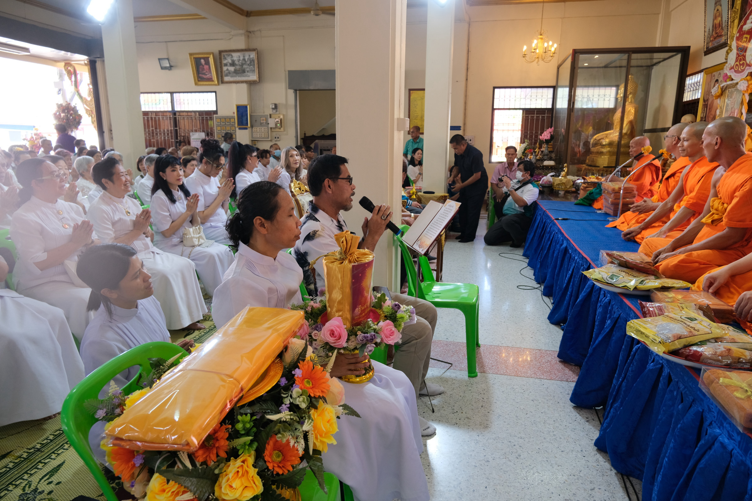 ภาพกล่าวคำถวายกฐินวัดกก