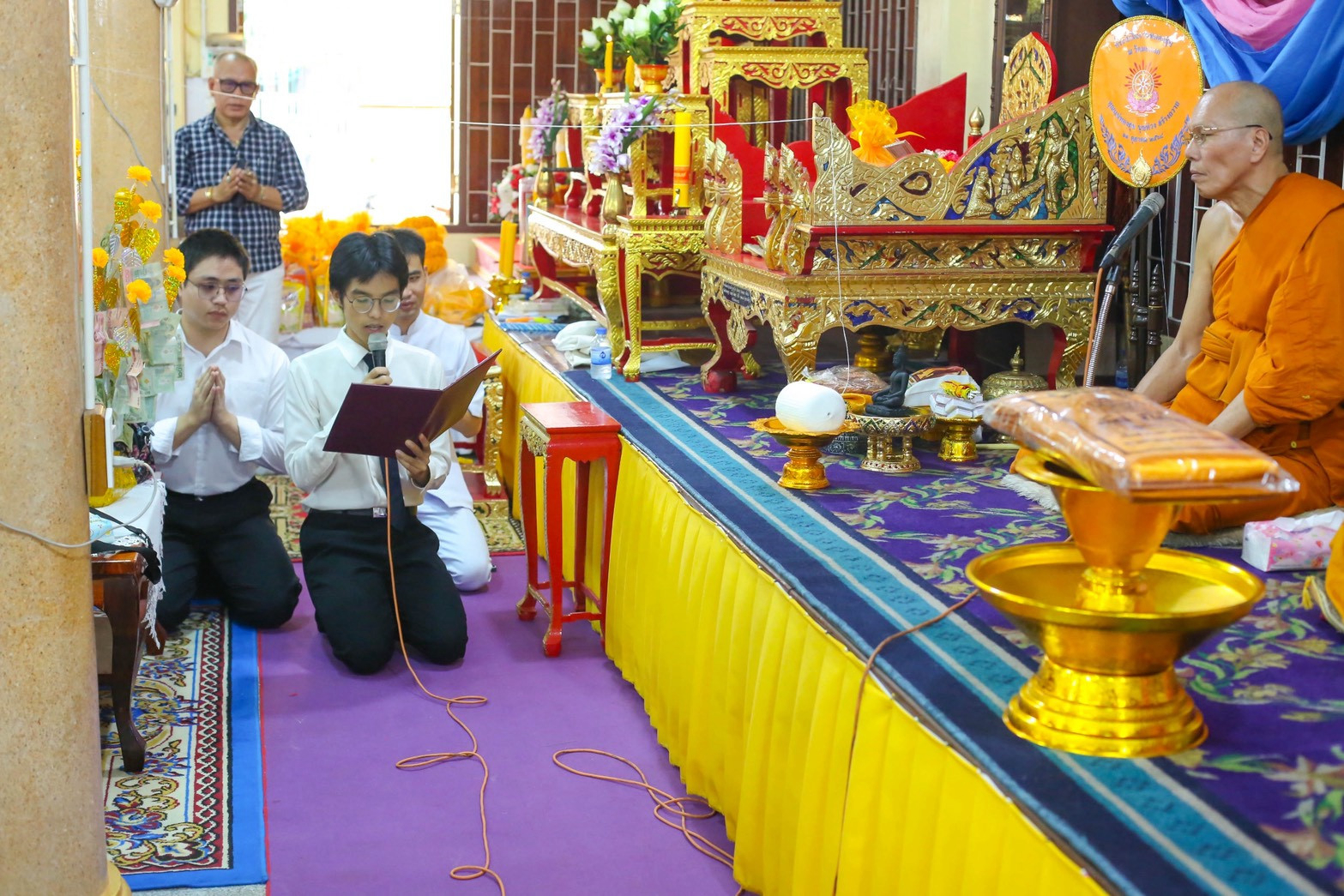 ภาพกล่าวคำถวายกฐินวัดมะกอก