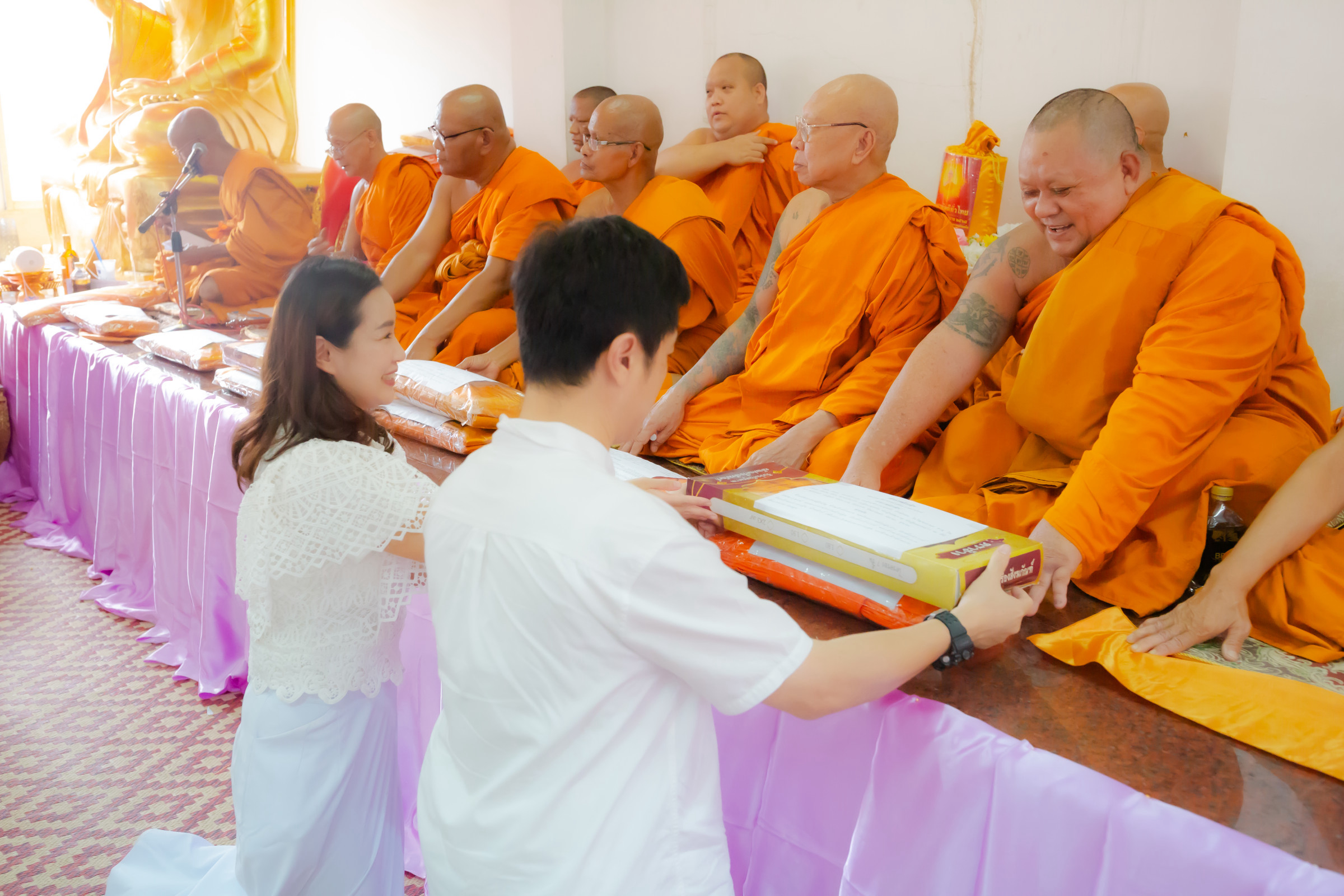 ภาพร่วมพิธีกรรมวัดบ้านทุ่งเสรี