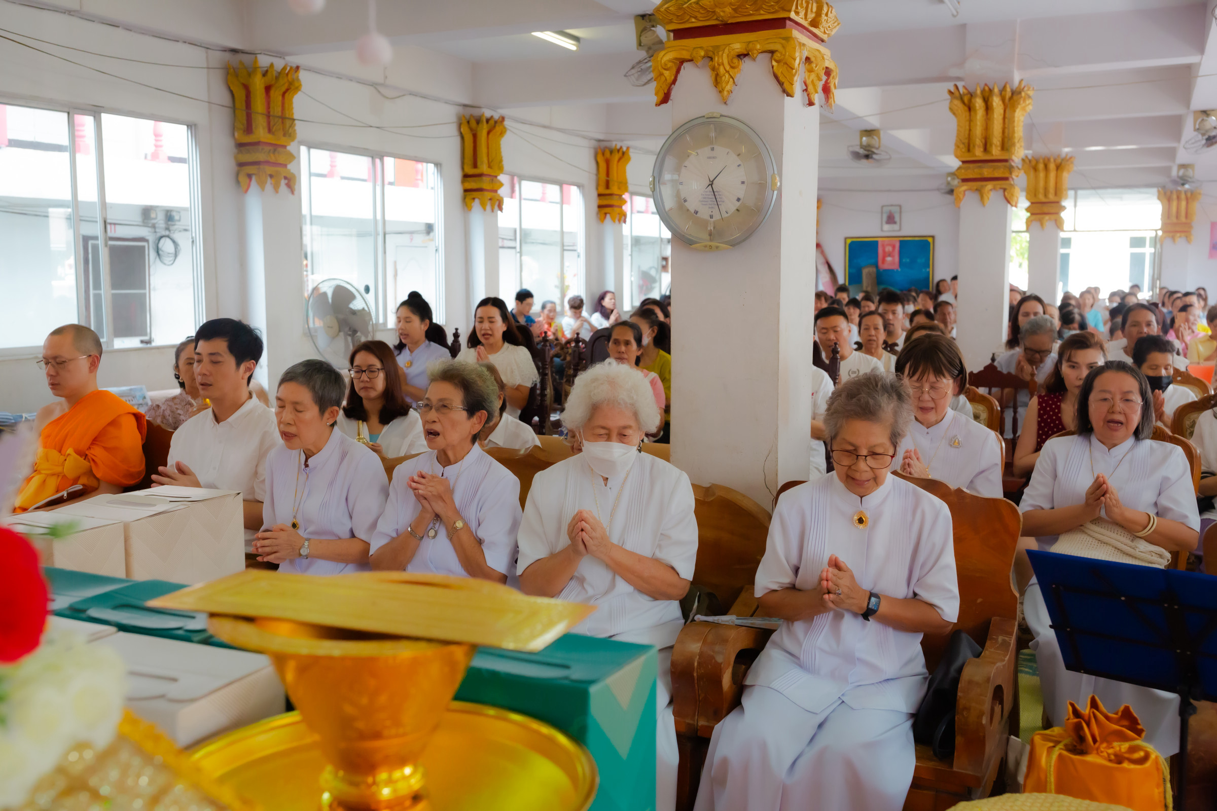 ภาพร่วมพิธีกรรมวัดบ้านทุ่งเสรี