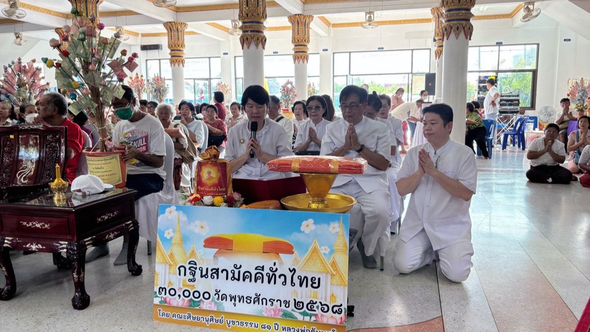 ภาพกล่าวคำถวายกฐินวัดน้อยใน