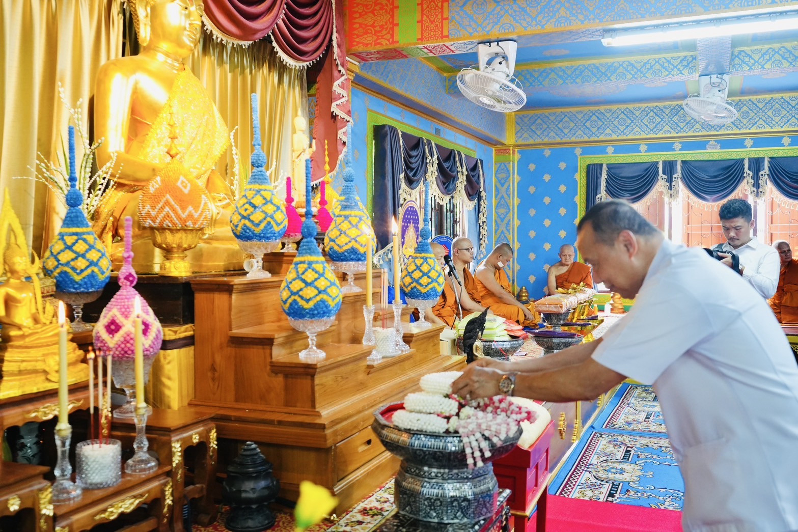 ภาพร่วมพิธีกรรมวัดเวฬุวนาราม