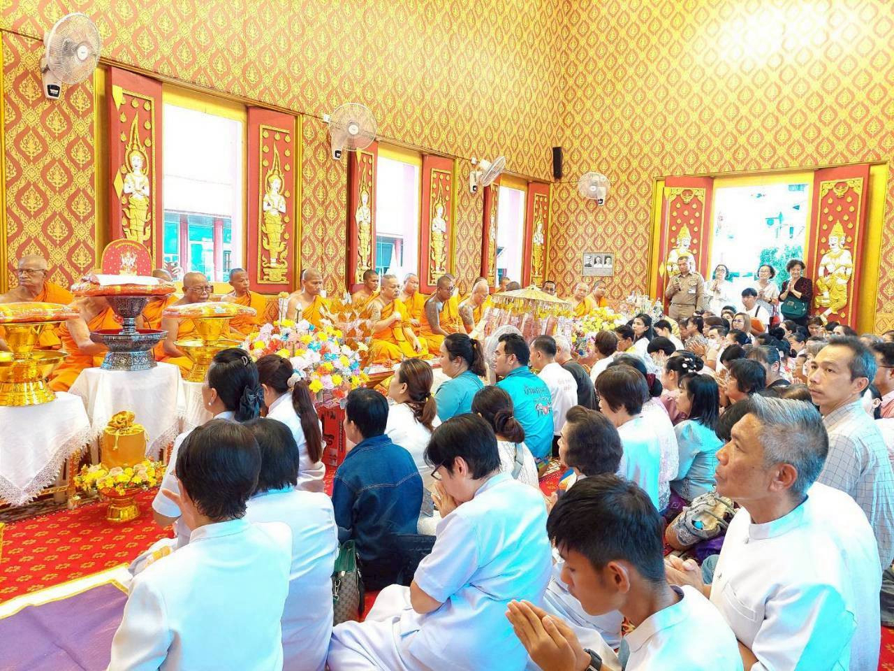 ภาพร่วมพิธีกรรมวัดพรหมสุวรรณสามัคคี