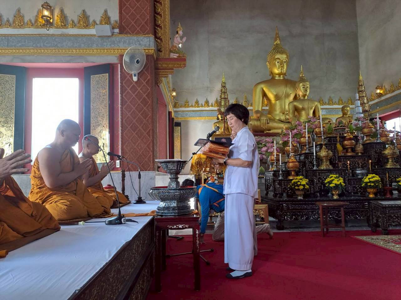 ภาพกล่าวคำถวายกฐินวัดโพธิ์เรียง