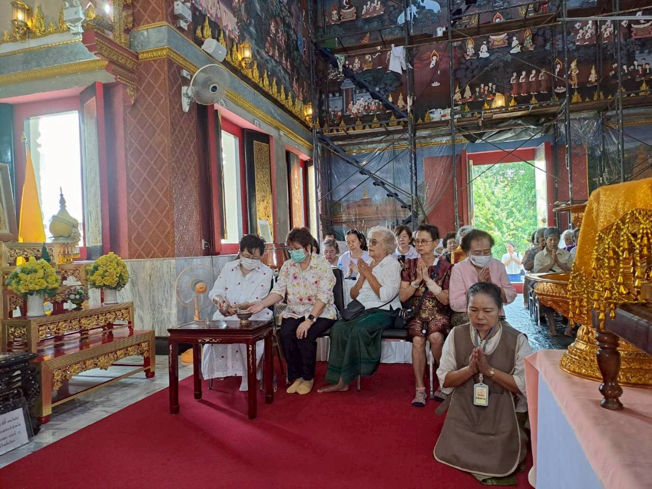 ภาพร่วมพิธีกรรมวัดโพธิ์เรียง