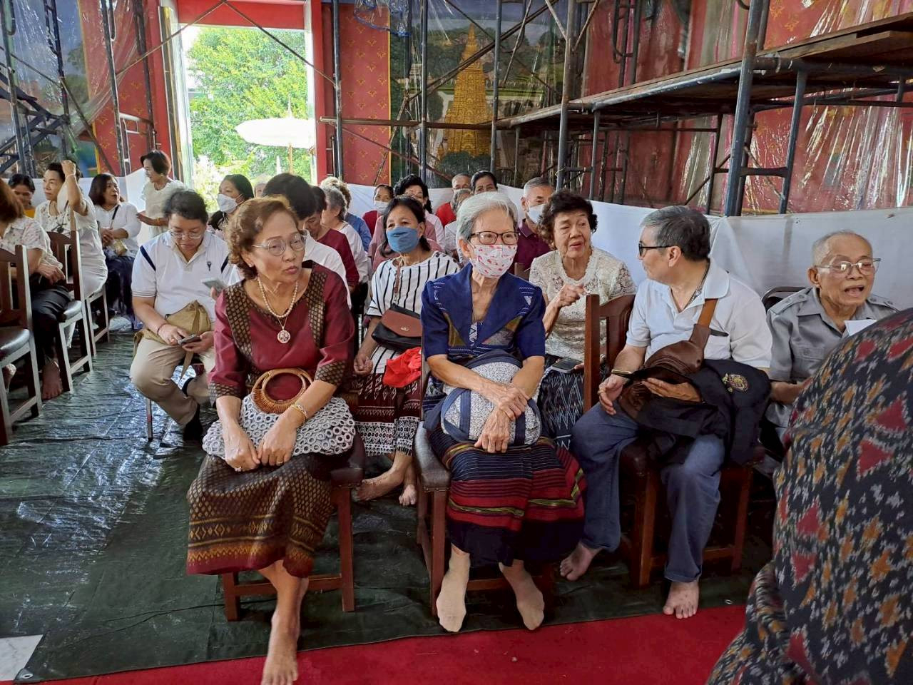 ภาพร่วมพิธีกรรมวัดโพธิ์เรียง