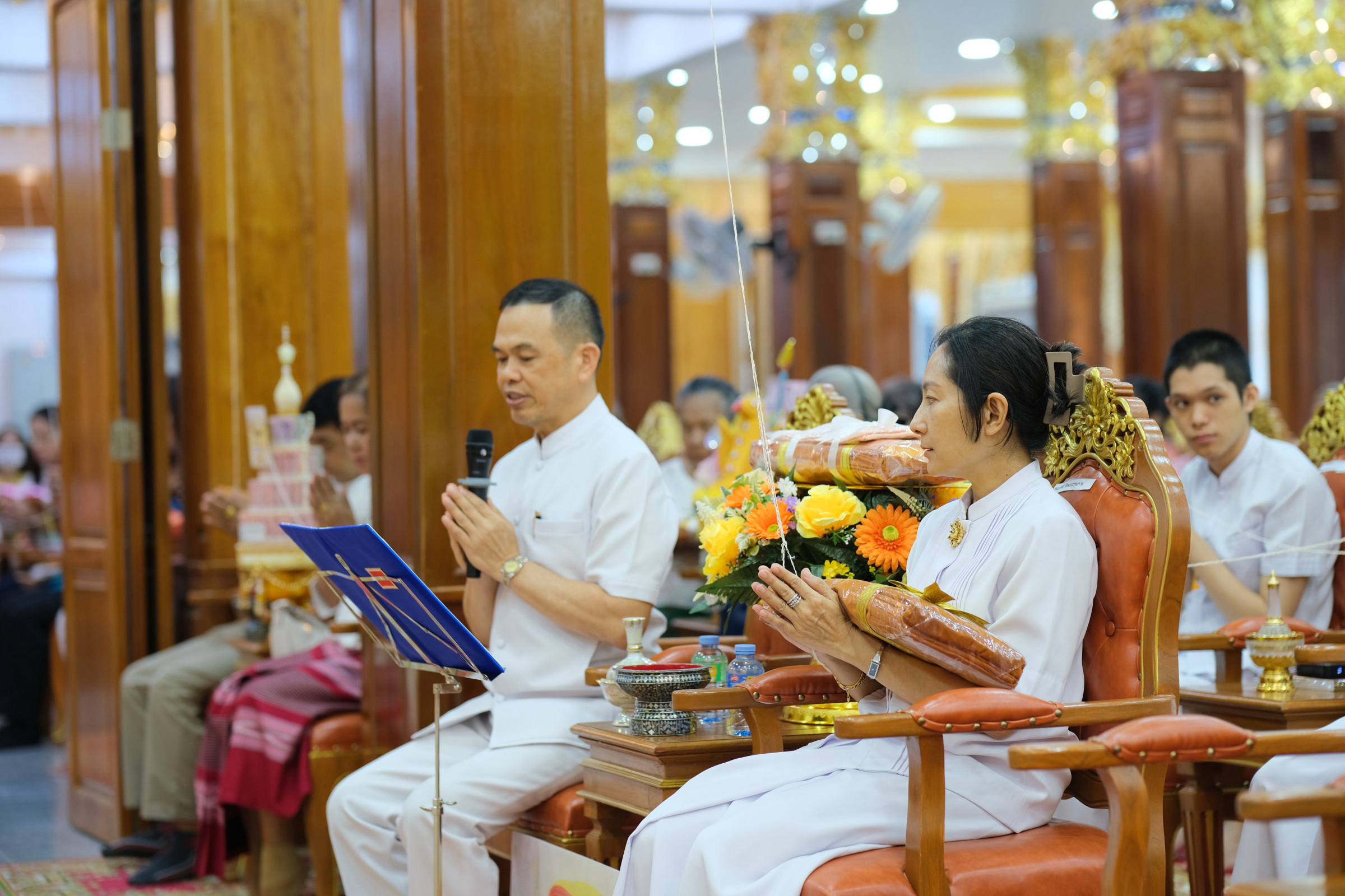 ภาพกล่าวคำถวายกฐินวัดบางน้ำชน