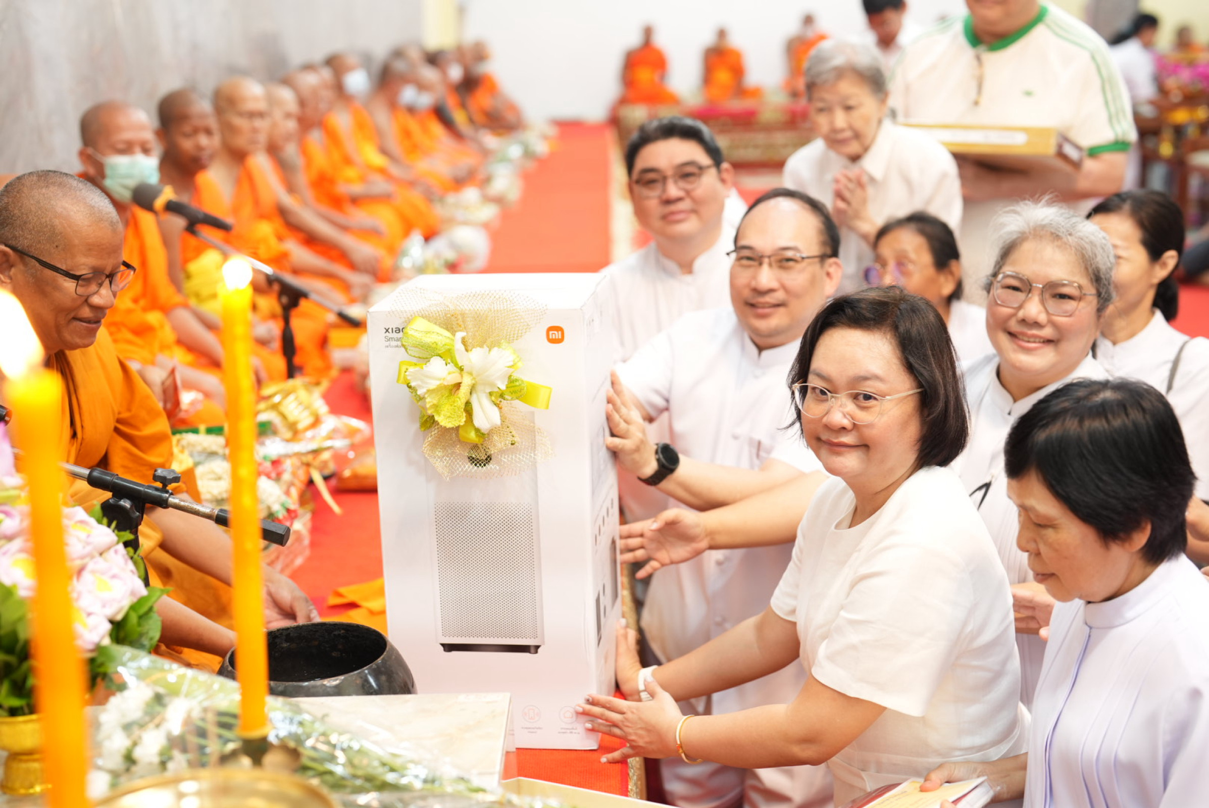 ภาพร่วมพิธีกรรมวัดดอกไม้