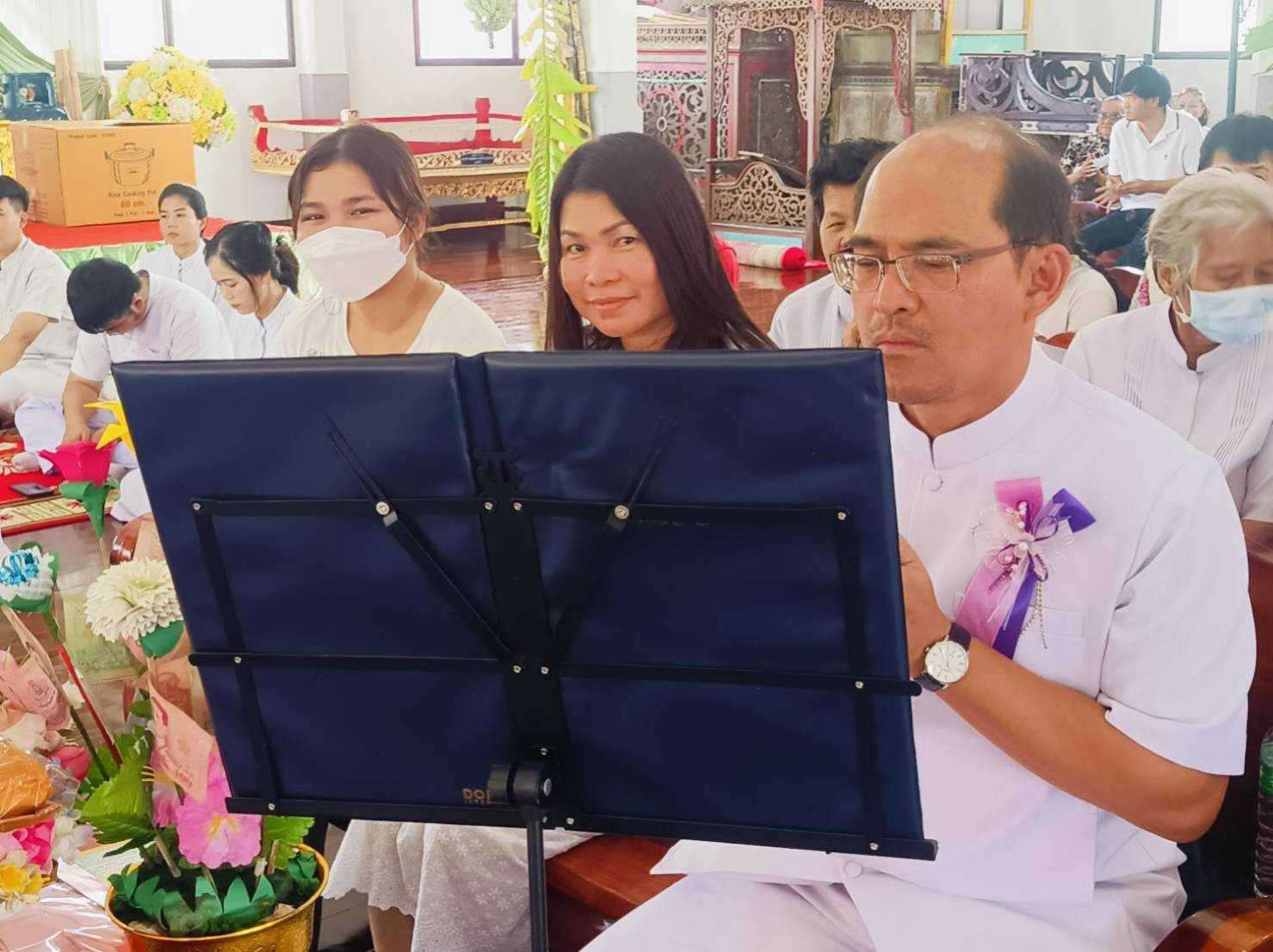 ภาพกล่าวคำถวายกฐินวัดใหม่เจริญราษฎร์