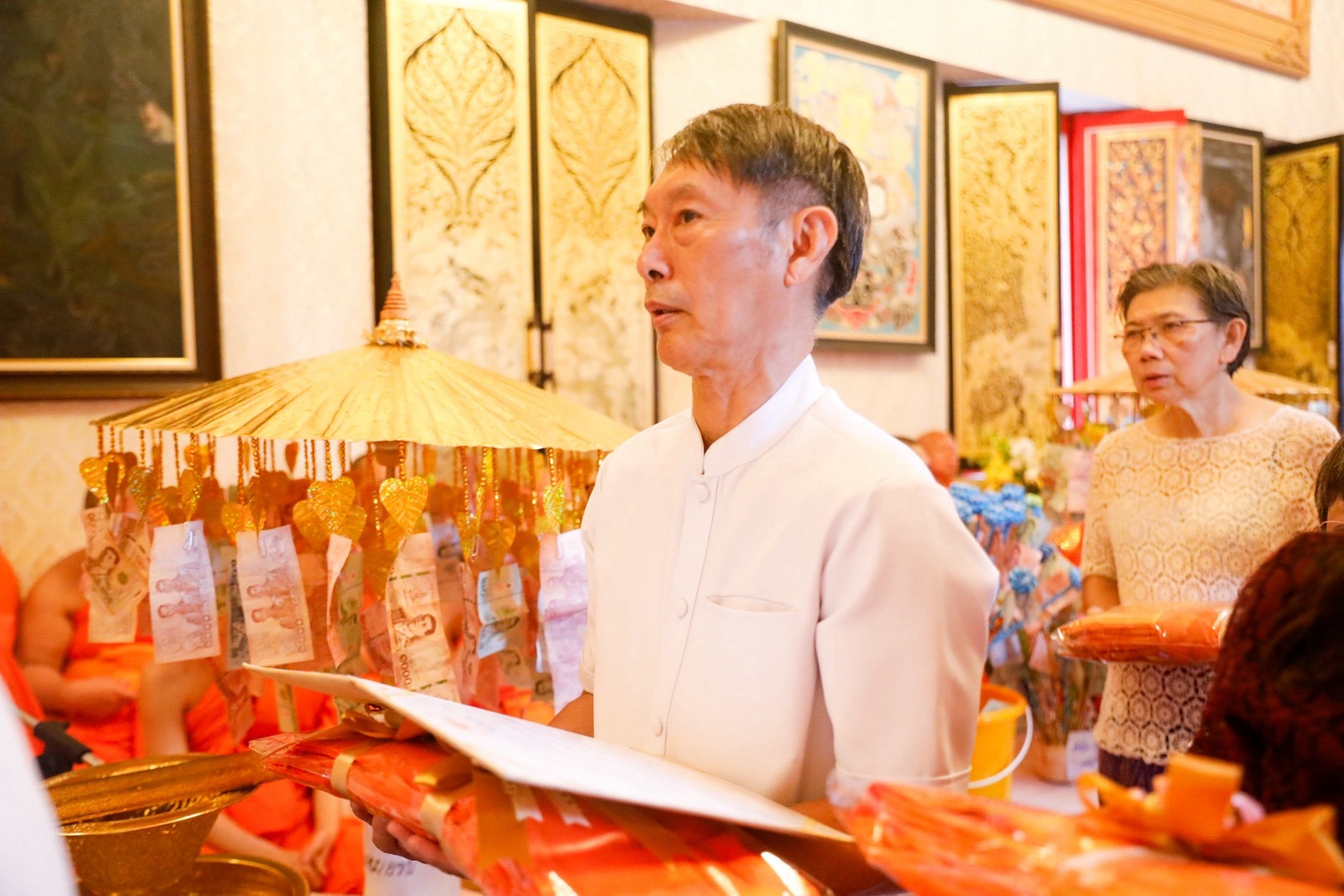 ภาพกล่าวคำถวายกฐินวัดสุทธิวราราม