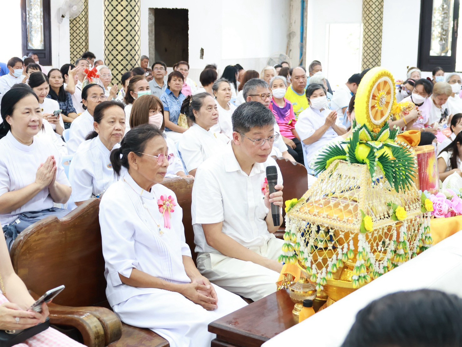 ภาพกล่าวคำถวายกฐินวัดวรจรรยาวาส