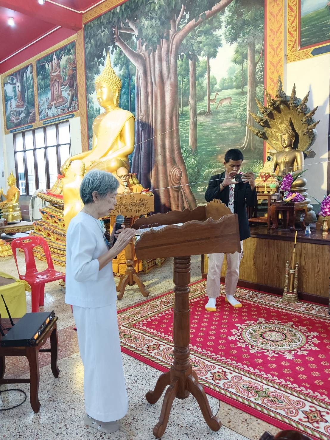 ภาพกล่าวคำถวายกฐินวัดหลักสาม