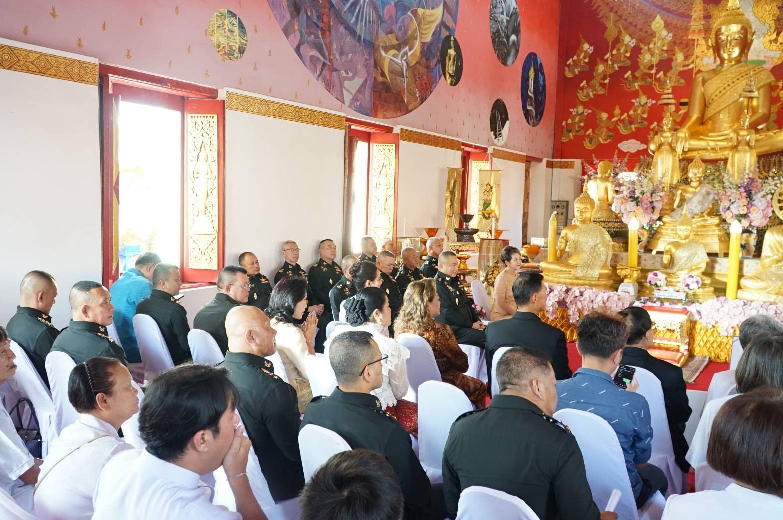 ภาพร่วมพิธีกรรมวัดจอมสุดาราม