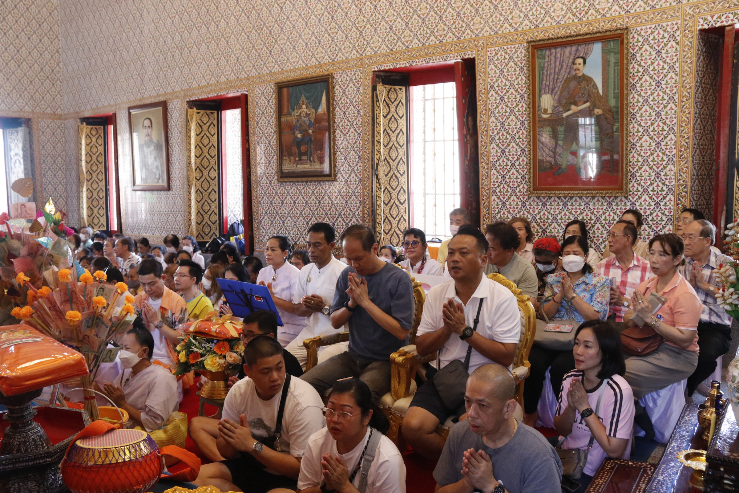 ภาพร่วมพิธีกรรมวัดวรามาตยภัณฑสาราราม