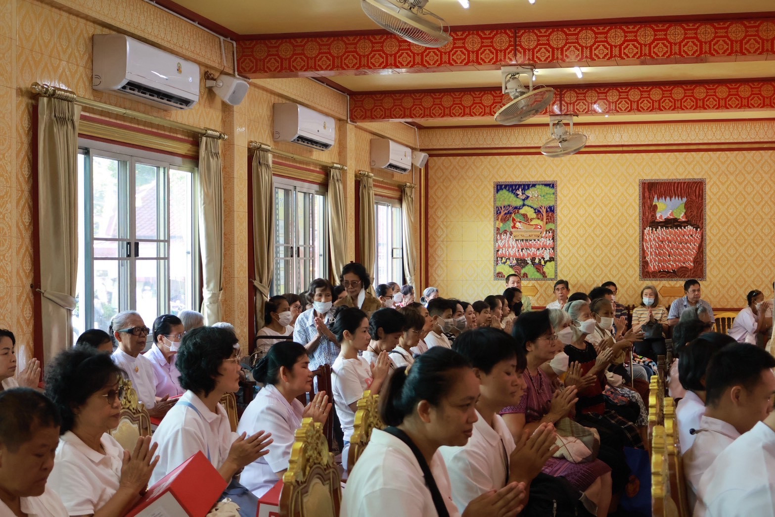 ภาพร่วมพิธีกรรมวัดฉิมทายกาวาส