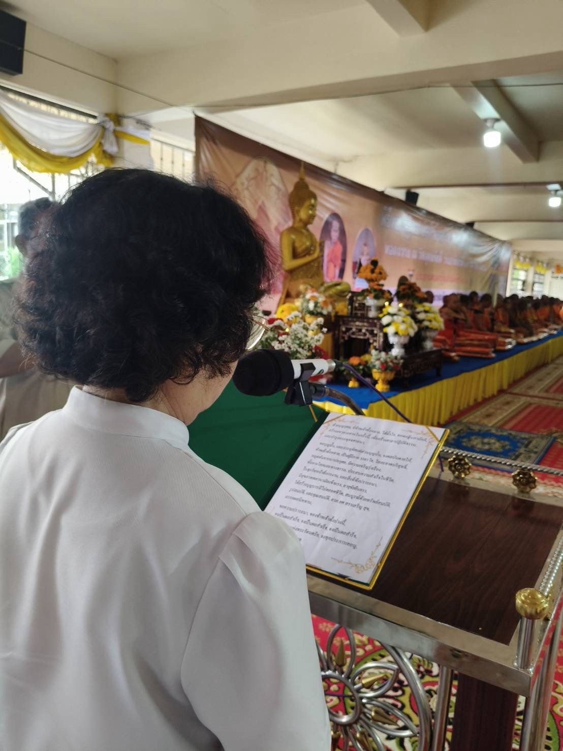 ภาพกล่าวคำถวายกฐินวัดอุดมรังสี