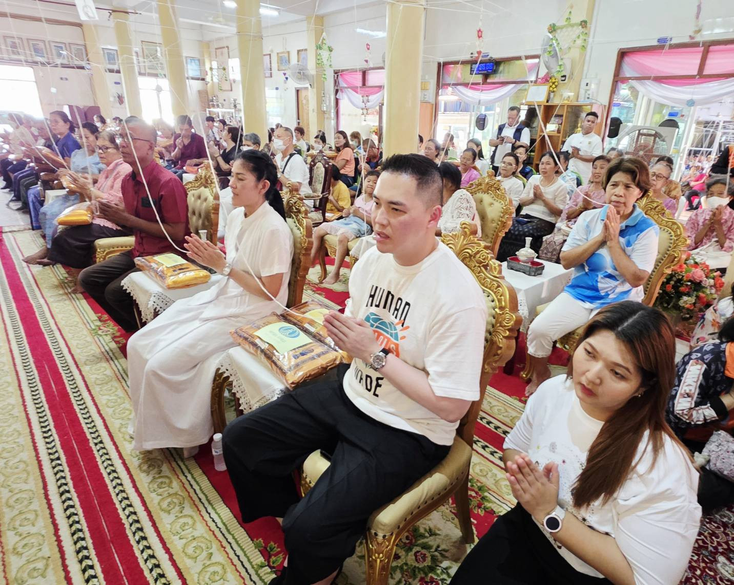 ภาพร่วมพิธีกรรมวัดบางด้วนนอก