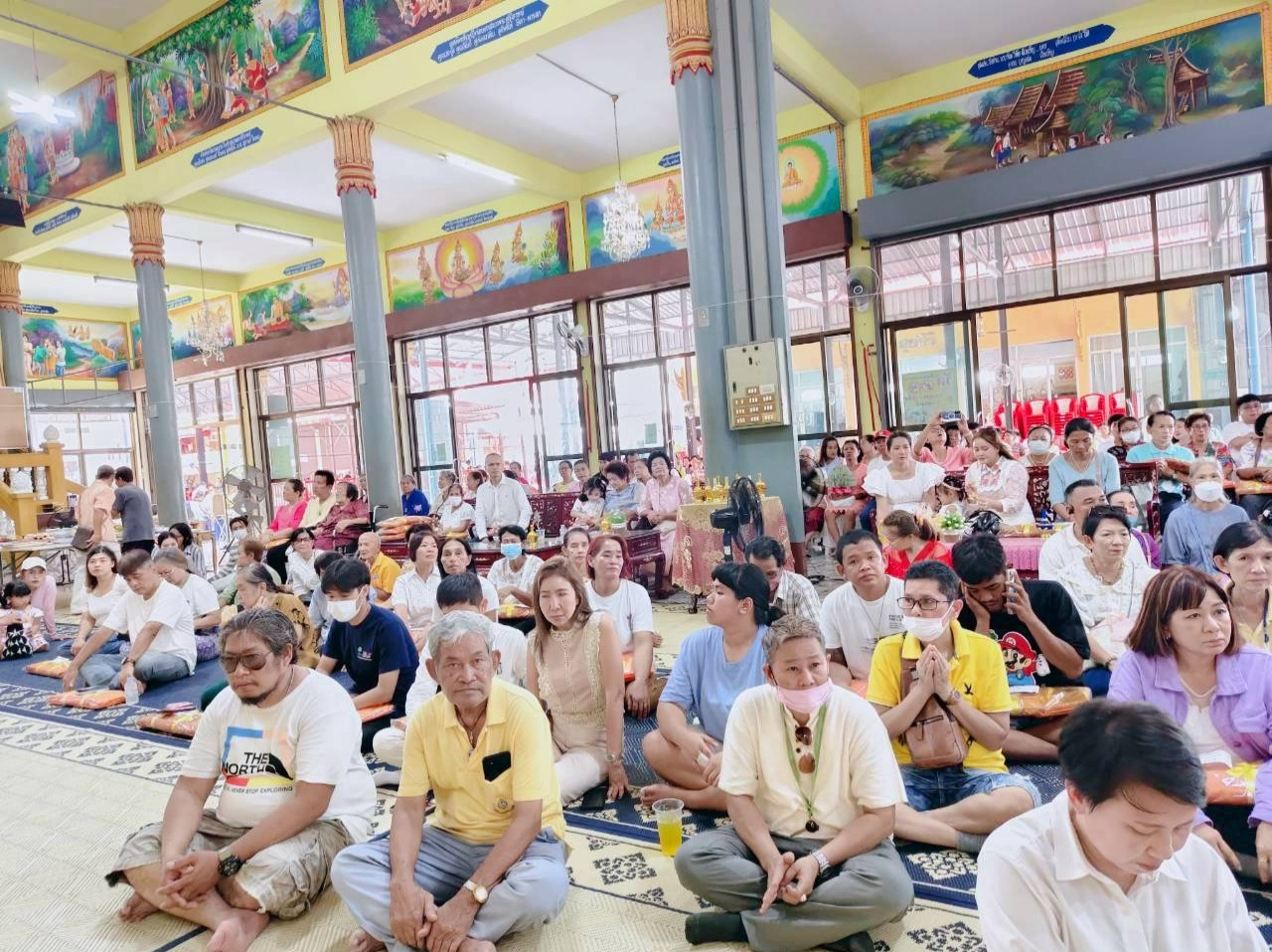 ภาพร่วมพิธีกรรมวัดบางฝ้าย