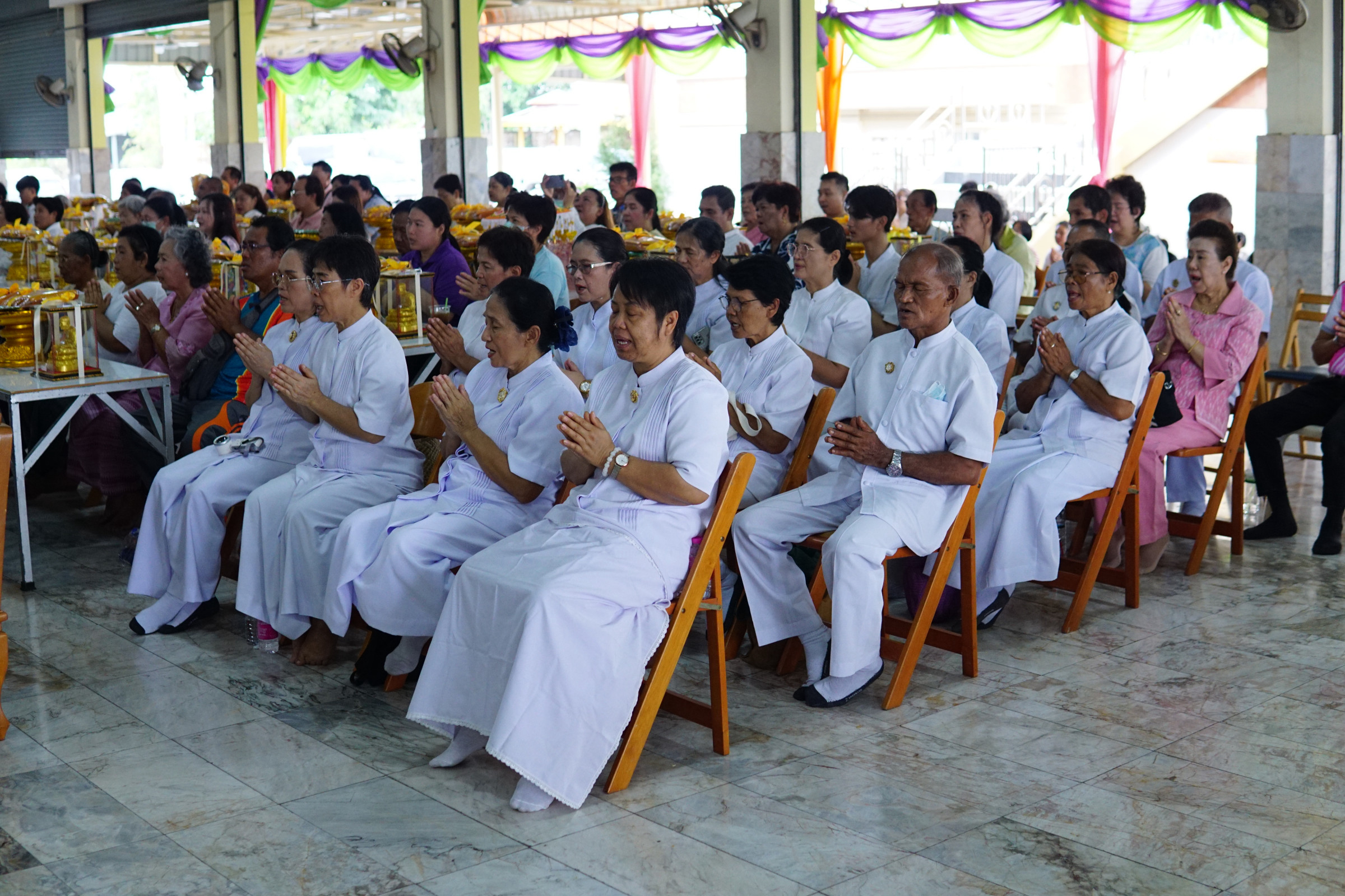 ภาพร่วมพิธีกรรมวัดคลองพระราม