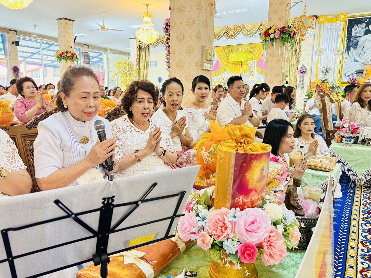 ภาพกล่าวคำถวายกฐินวัดใหม่