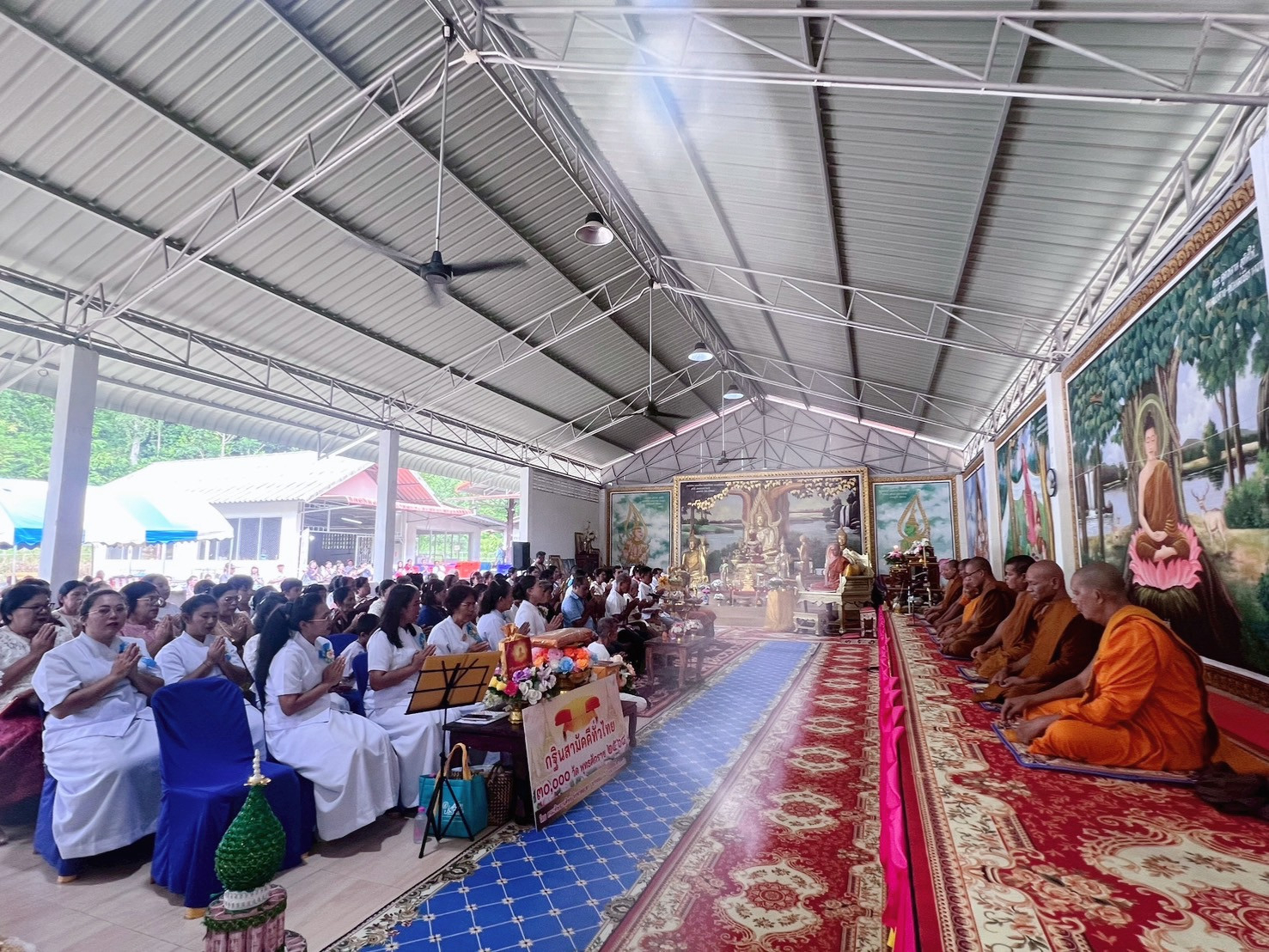 ภาพร่วมพิธีกรรมวัดไทยพัฒนาราม