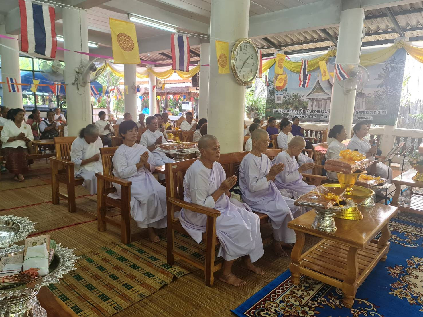 ภาพร่วมพิธีกรรมวัดสังฆธรรมาราม