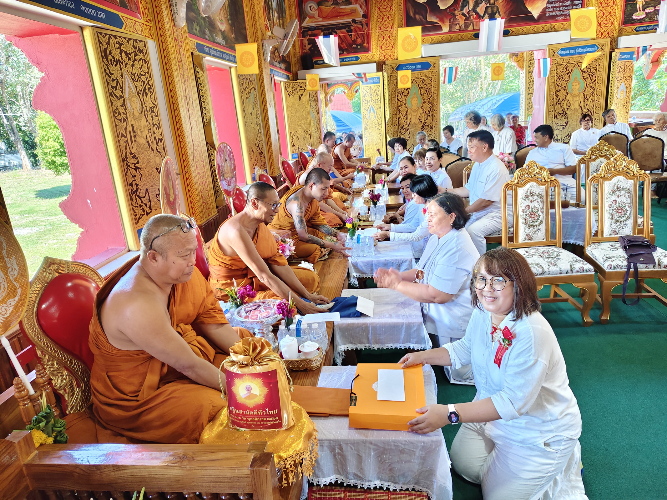 ภาพร่วมพิธีกรรมที่พักสงฆ์วัดสหกรณ์(ดอยนาง)