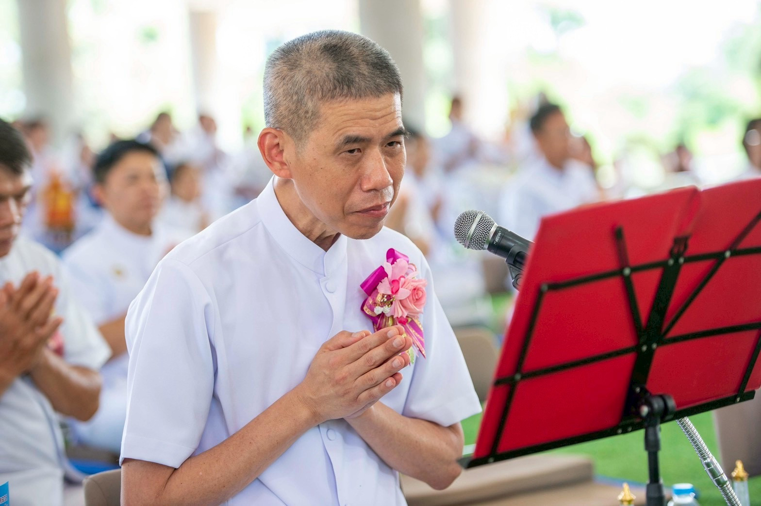 ภาพกล่าวคำถวายกฐินธุดงคสถานลำพูน