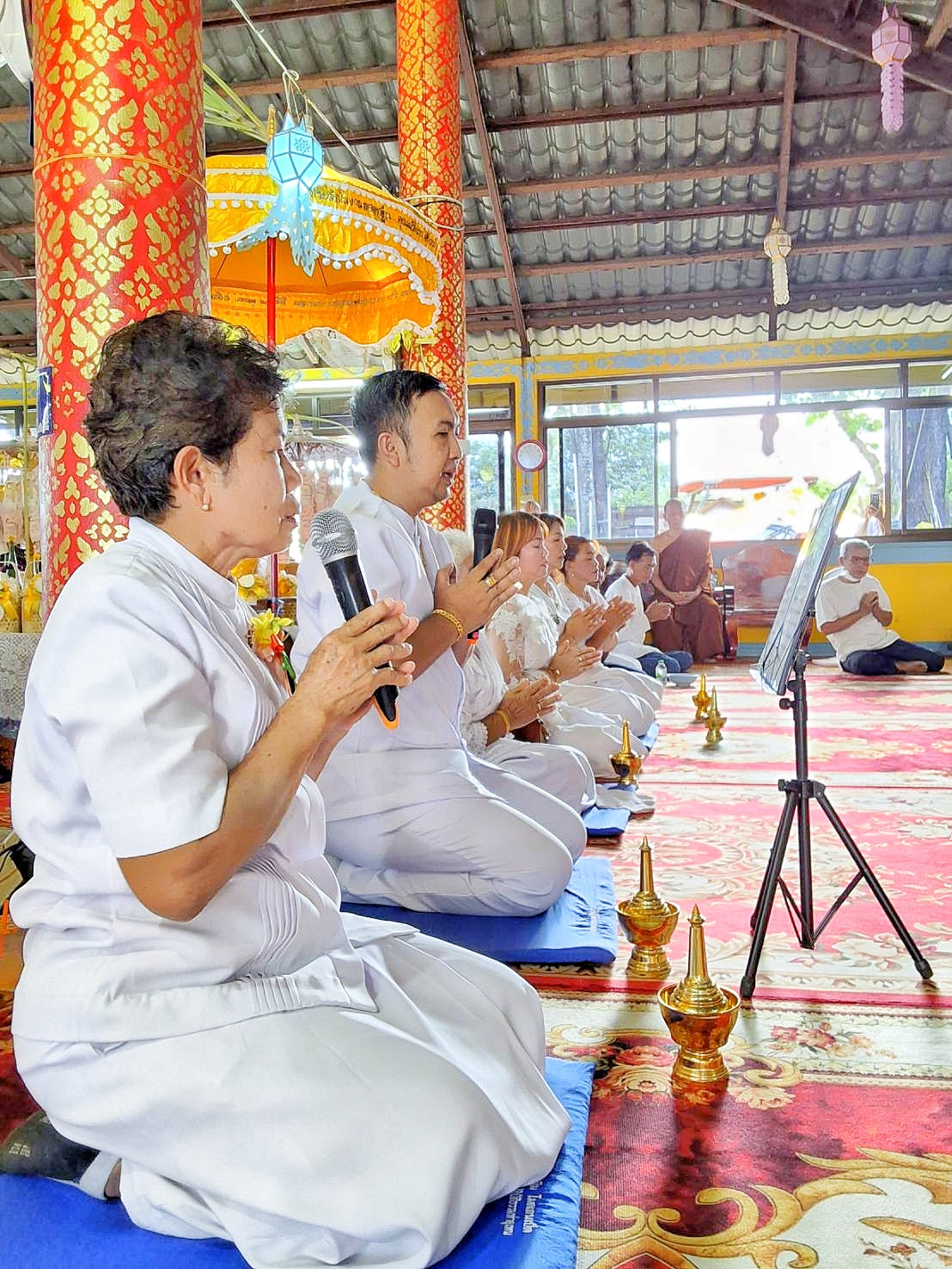 ภาพกล่าวคำถวายกฐินวัดศรีมงคล