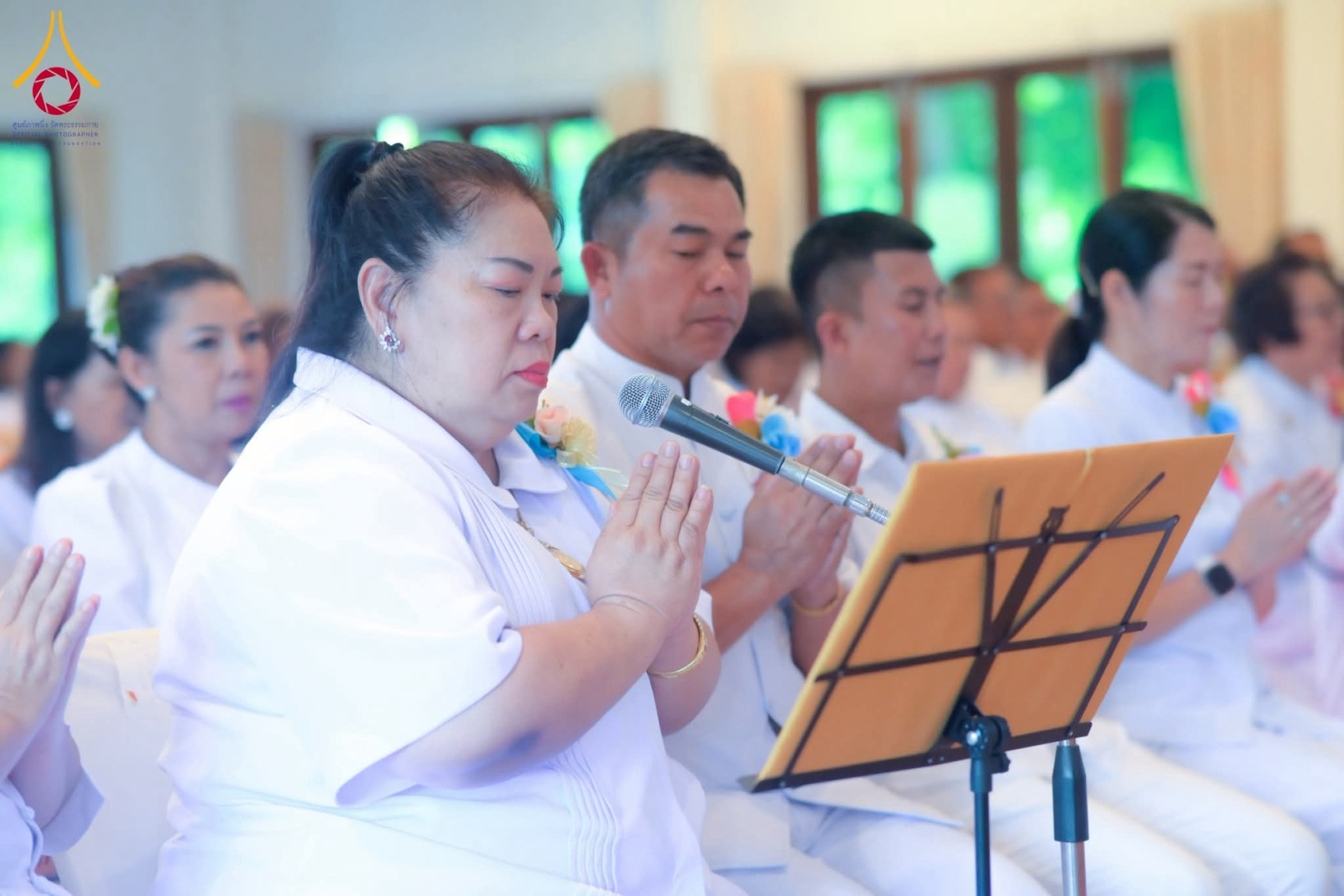 ภาพกล่าวคำถวายกฐินธุดงคสถานอ่างทอง (สวนศิลาวรรณ)