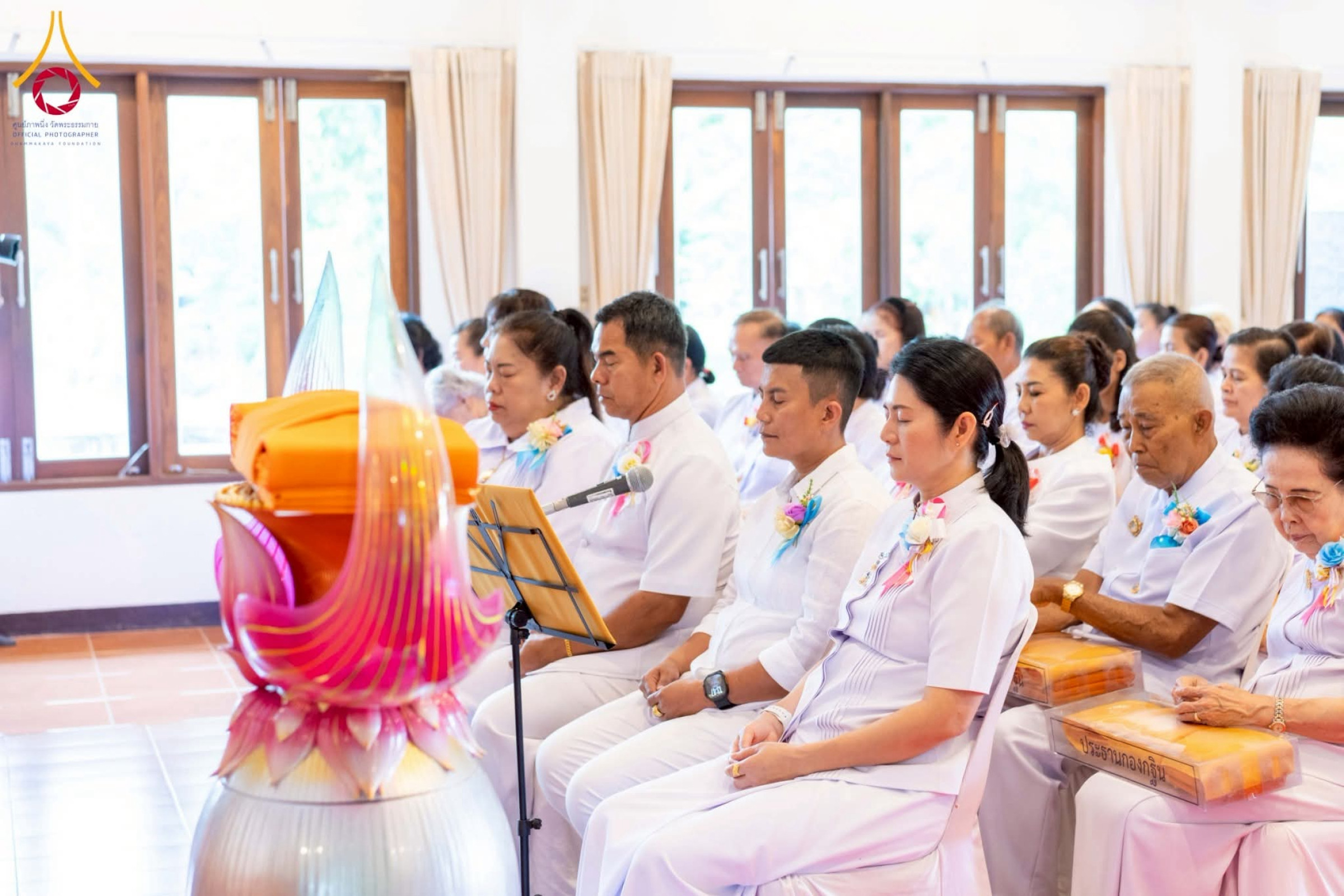 ภาพร่วมพิธีกรรมธุดงคสถานอ่างทอง (สวนศิลาวรรณ)