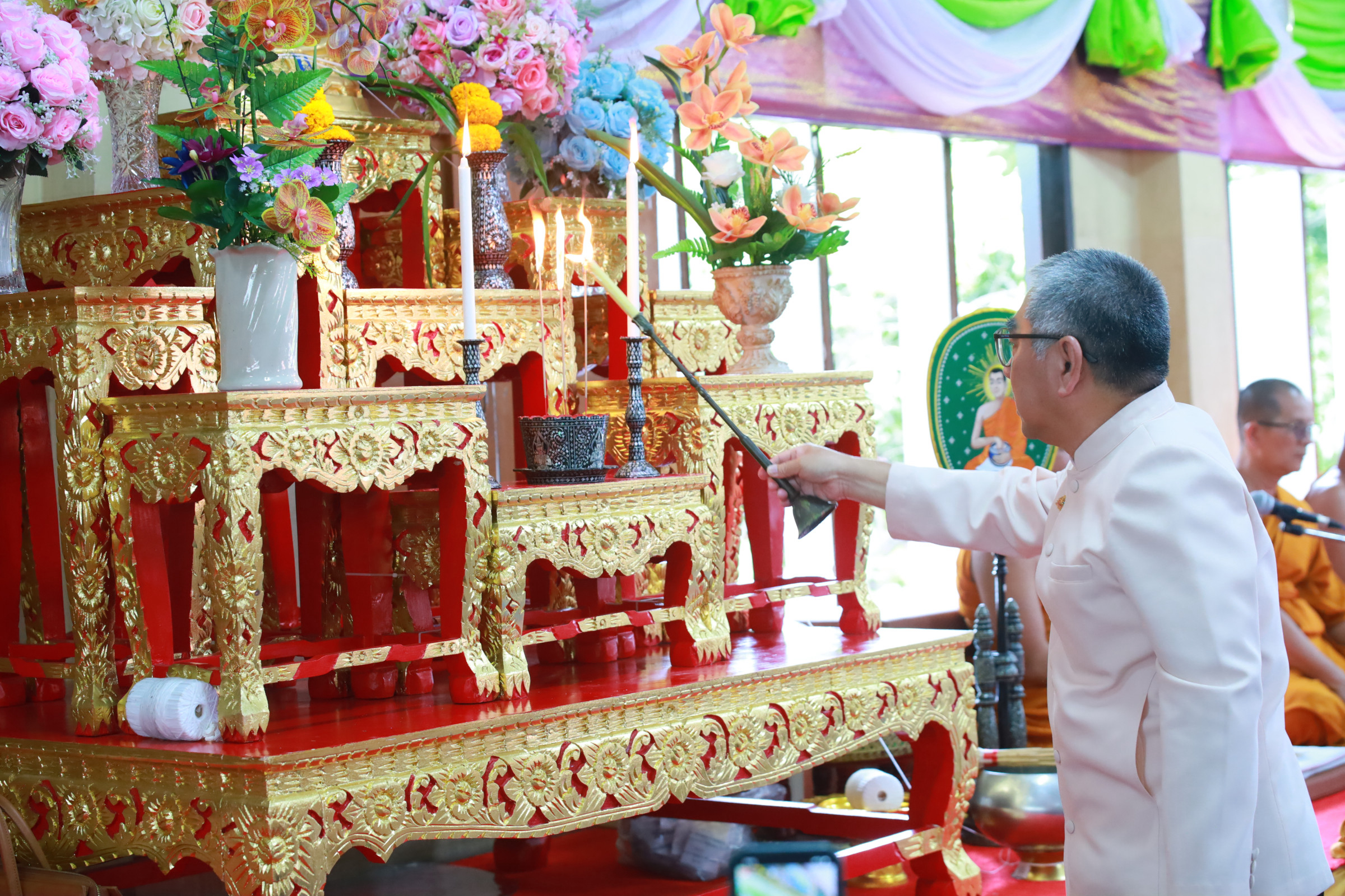 ภาพร่วมพิธีกรรมวัดเกาะสุวรรณาราม