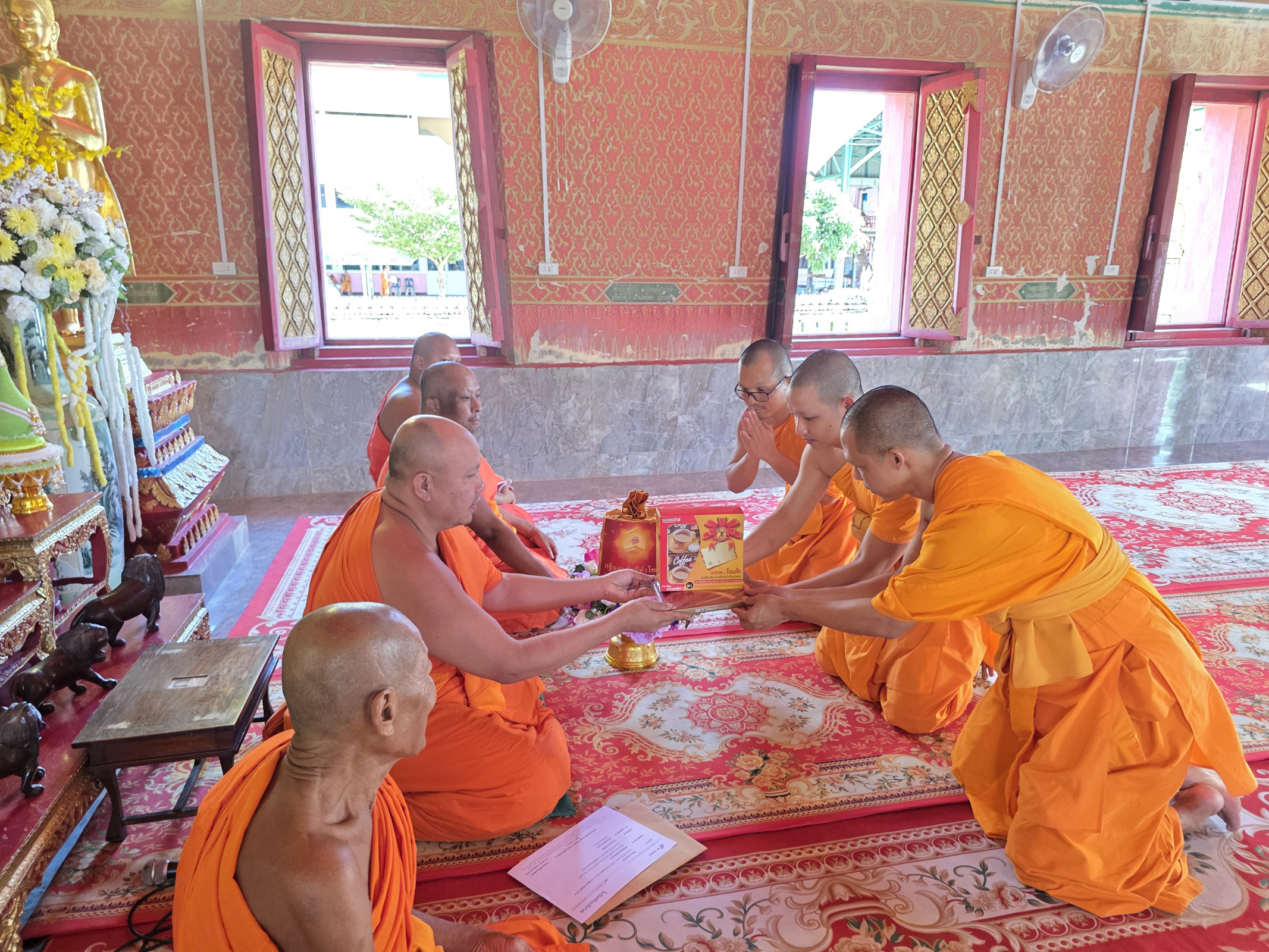 ภาพร่วมพิธีกรรมวัดไพรสณฑ์ศักดาราม