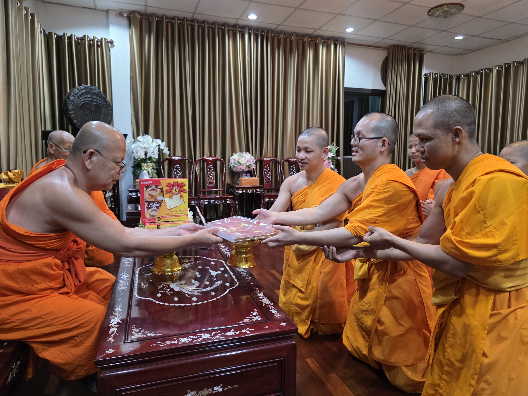 ภาพกล่าวคำถวายกฐินมหาวิทยาลัยมหาจุฬาลงกรณราชวิทยาลัย  วิทยาเขตเพชรบูรณ์