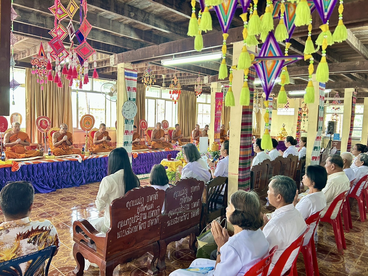 ภาพร่วมพิธีกรรมวัดสุนทริกา
