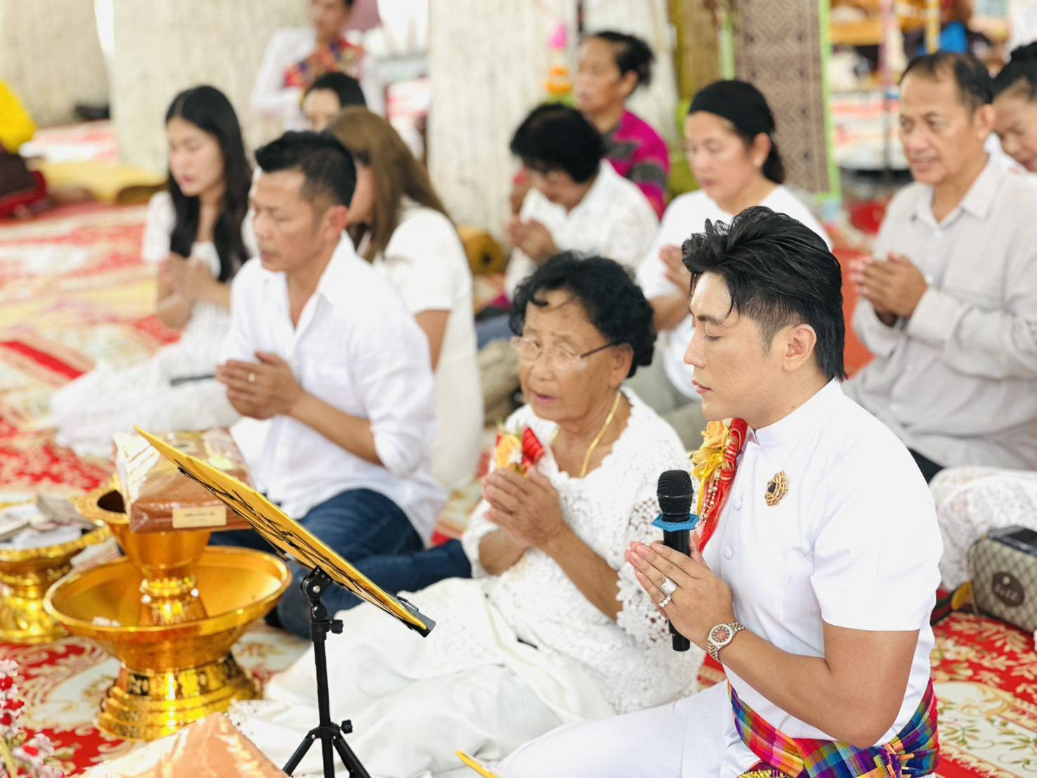 ภาพกล่าวคำถวายกฐินวัดป่าเทพธรรมิการาม