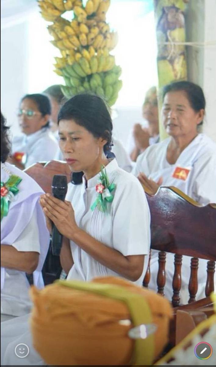 ภาพกล่าวคำถวายกฐินที่พักสงฆ์บ้านหนองผะองค์น้อย