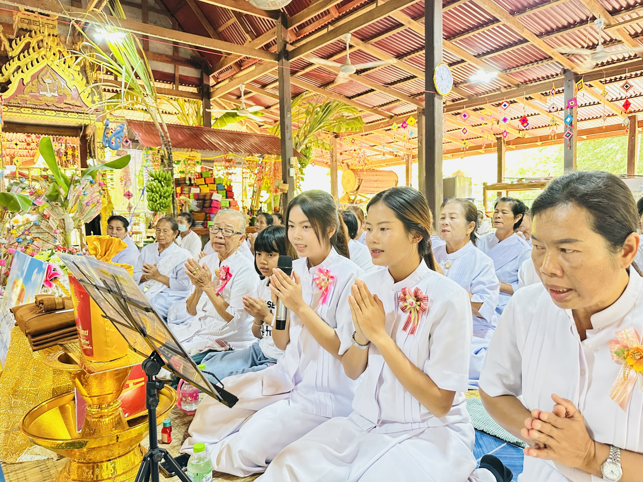 ภาพกล่าวคำถวายกฐินวัดป่านาทม