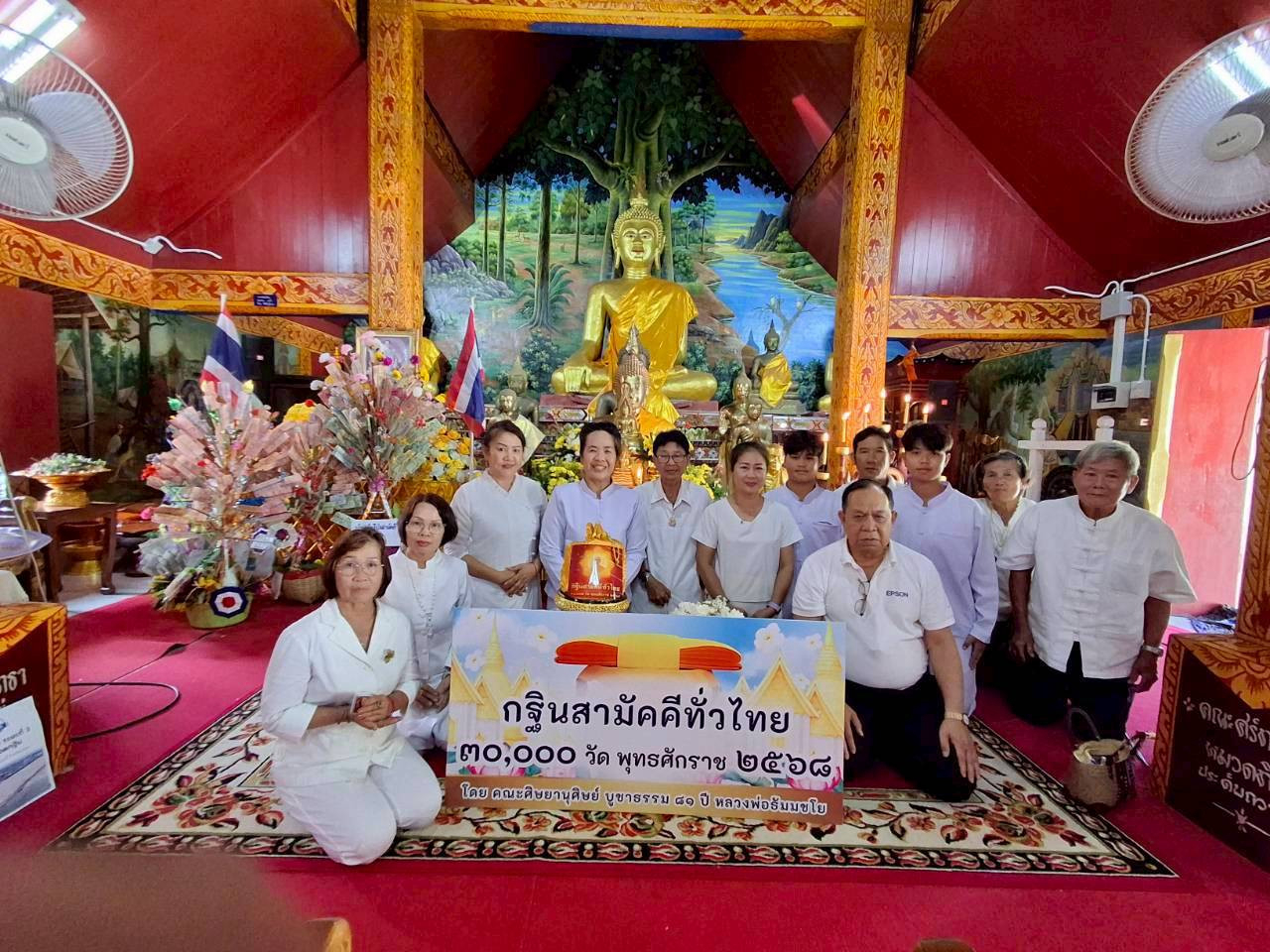 ภาพร่วมพิธีกรรมวัดแม่ตืน