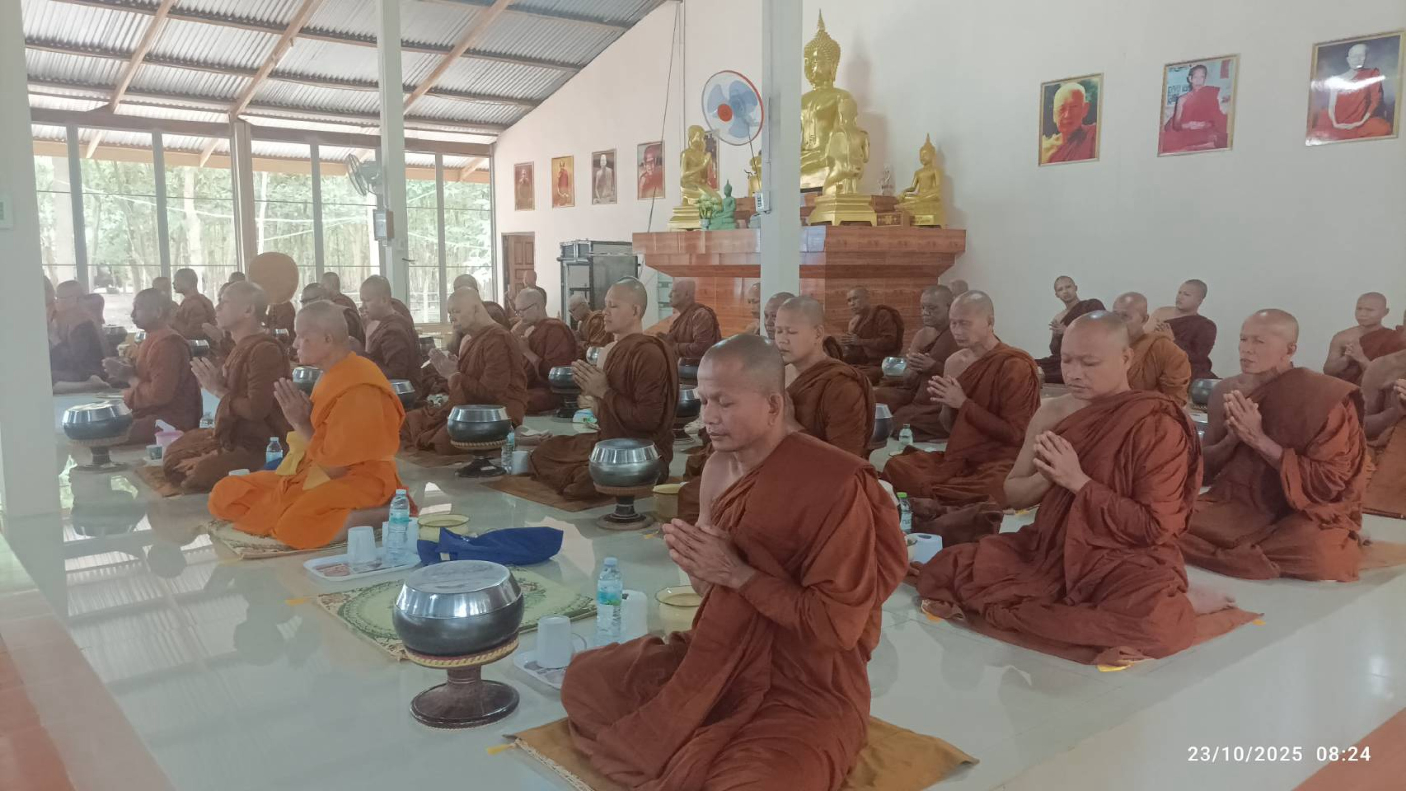 ภาพร่วมพิธีกรรมสำนังสงฆ์ป่าเรไร