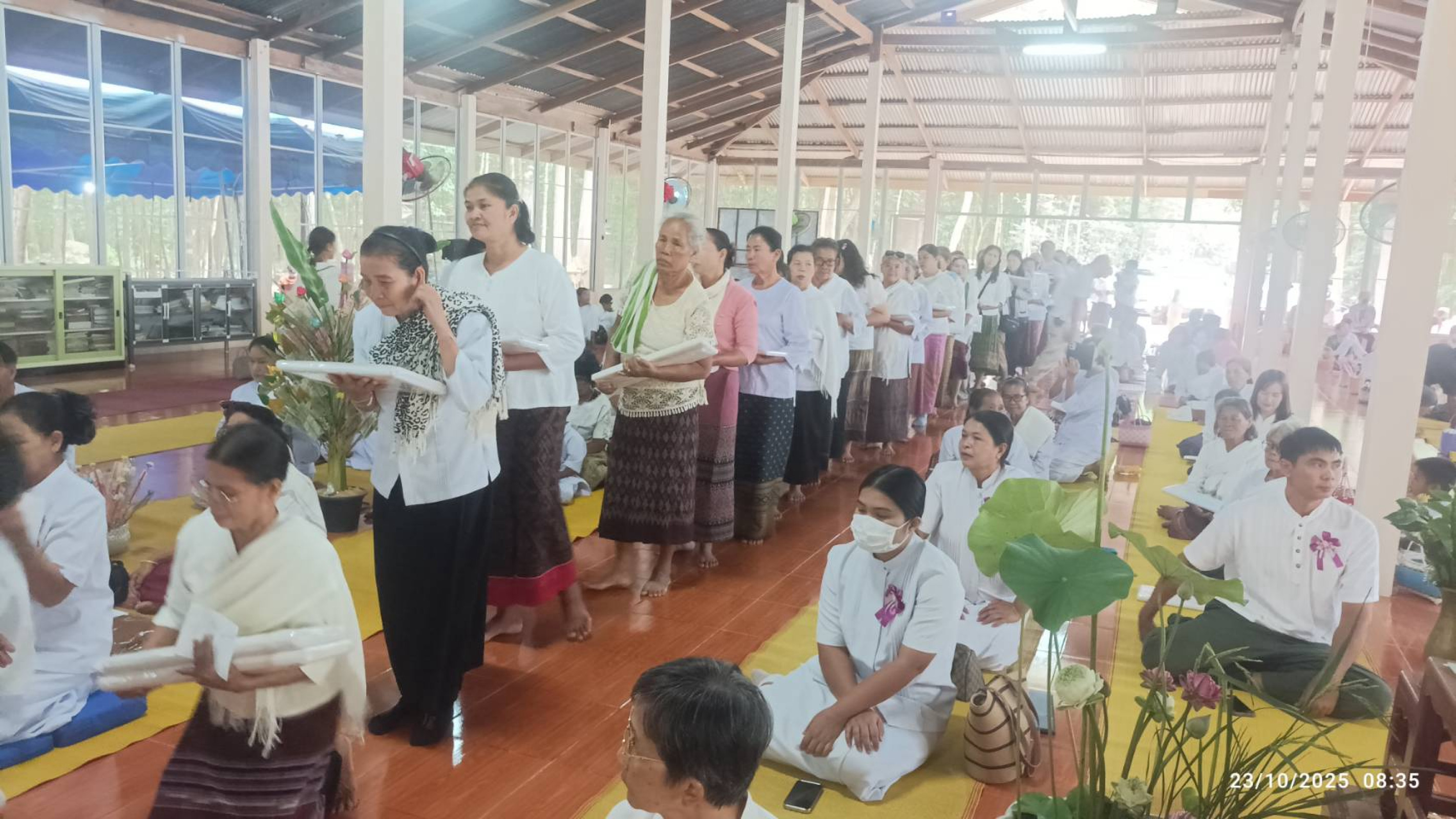 ภาพร่วมพิธีกรรมสำนังสงฆ์ป่าเรไร